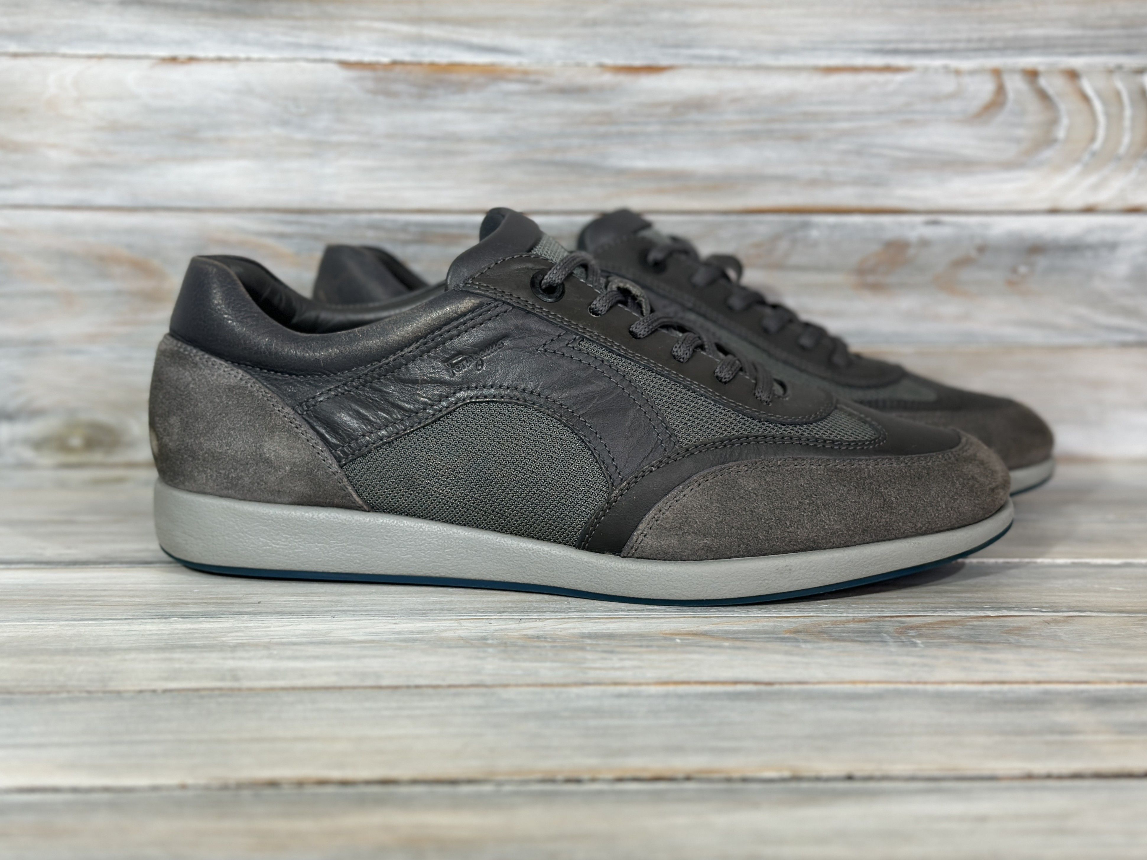 Salvatore Ferragamo Black Leather Brandy 1 Sneakers | Grailed