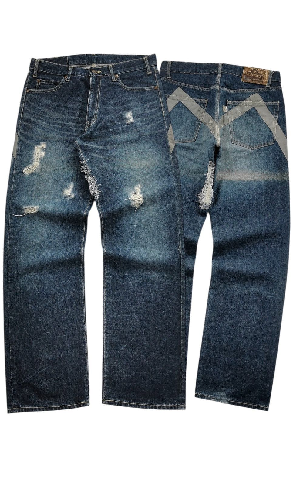 Mobstyles Mobs Corp Japan Distressed Loose Fit Denim