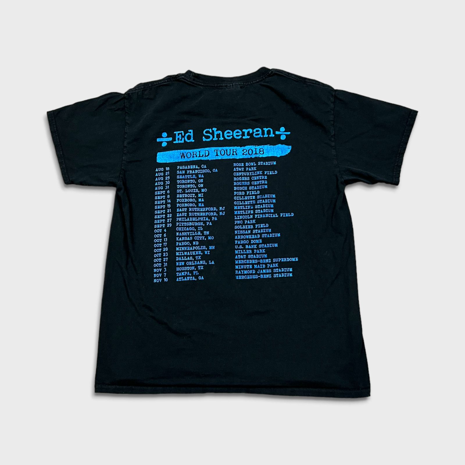 Band Tees × Vintage 2018 Ed Sheeran Shirt World Tour Rock Band Short Sleeve Tee Size US M / EU 48-50 / 2 - 3 Thumbnail