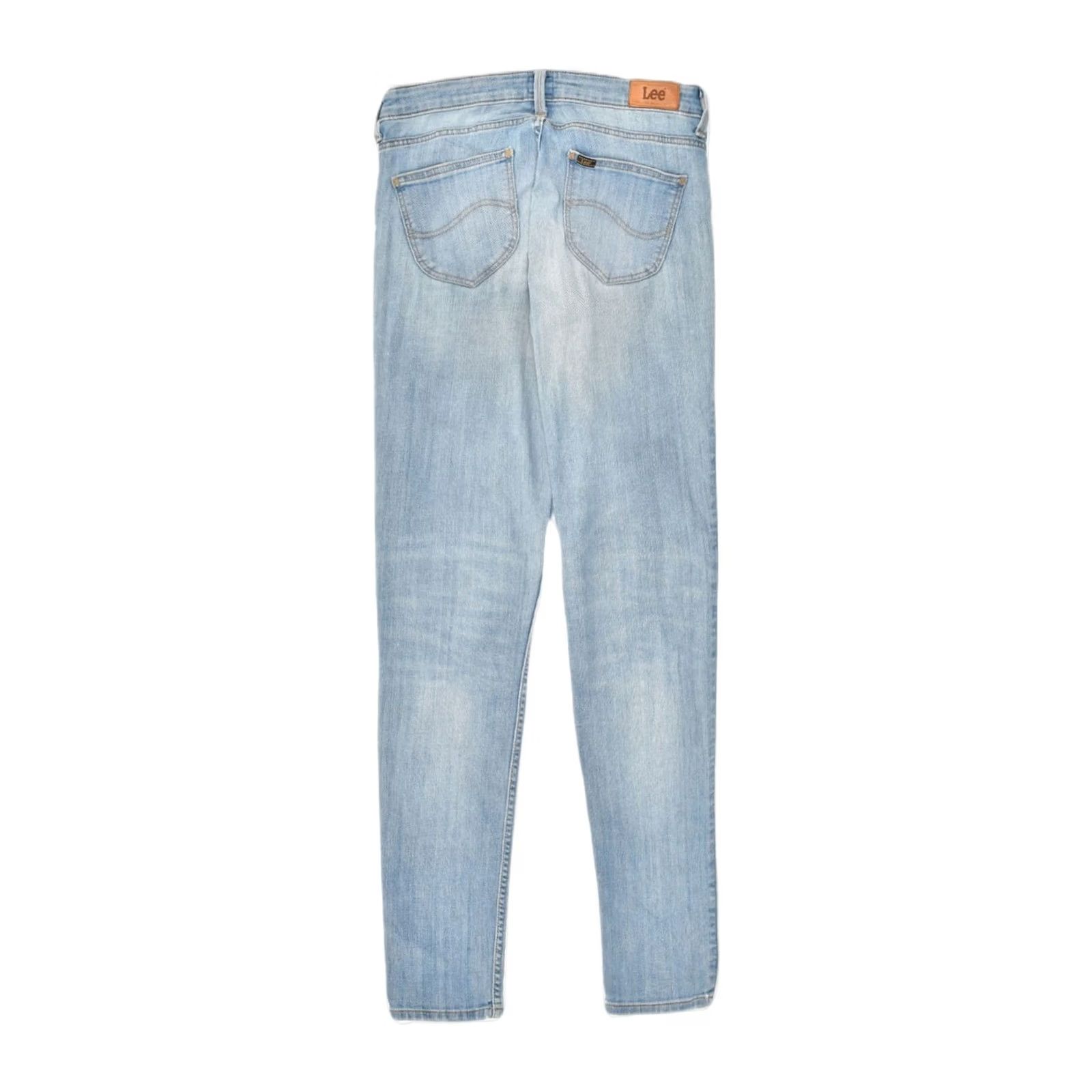 Lee LEE Womens Skinny Jeans Blue Cotton W28 L31 Extra-Slim Size 28" / US 6 / IT 42 - 2 Thumbnail