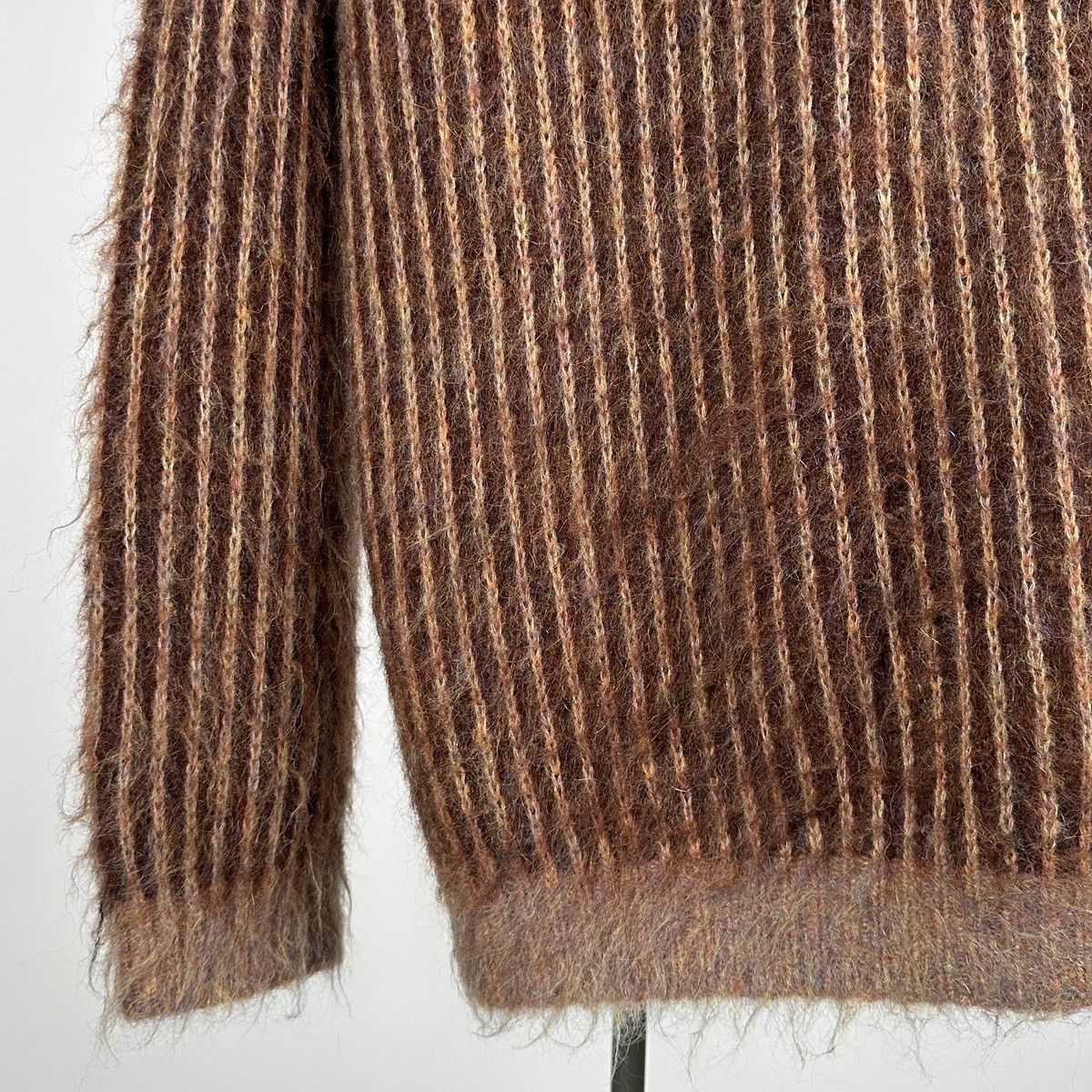 Supreme Supreme Brown 2-Tone Mohair Cardigan SS25 Size US L / EU 52-54 / 3 - 5 Thumbnail