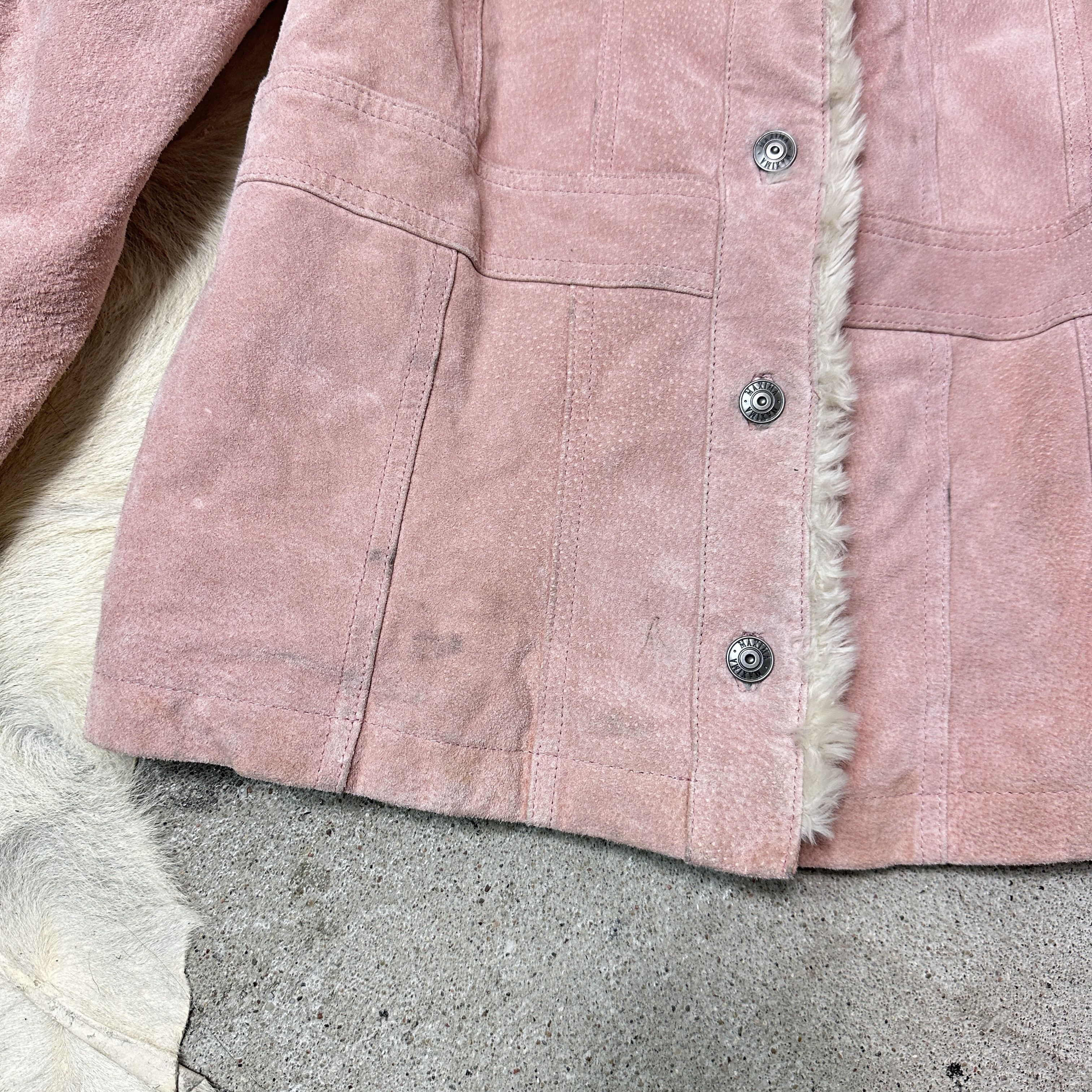 Vintage Vintage Leather Baby Pink NYC Girl Style Jacket Y2K Size M / US 6-8 / IT 42-44 - 6 Thumbnail