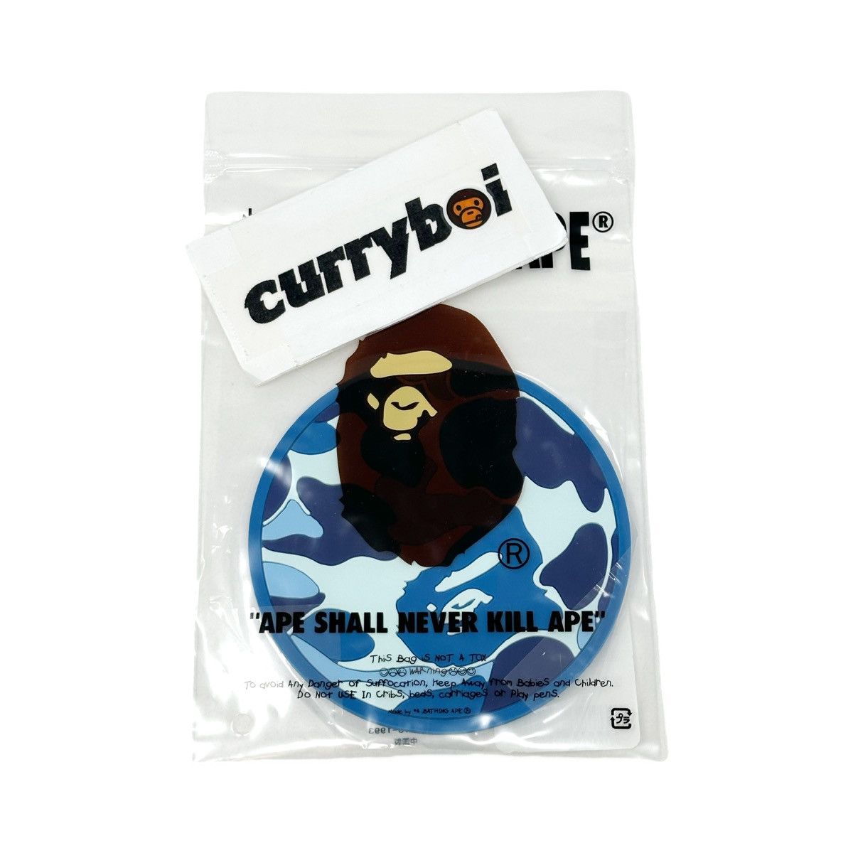 Bape BAPE ABC Camo Rubber Coaster Blue Size ONE SIZE - 4 Thumbnail