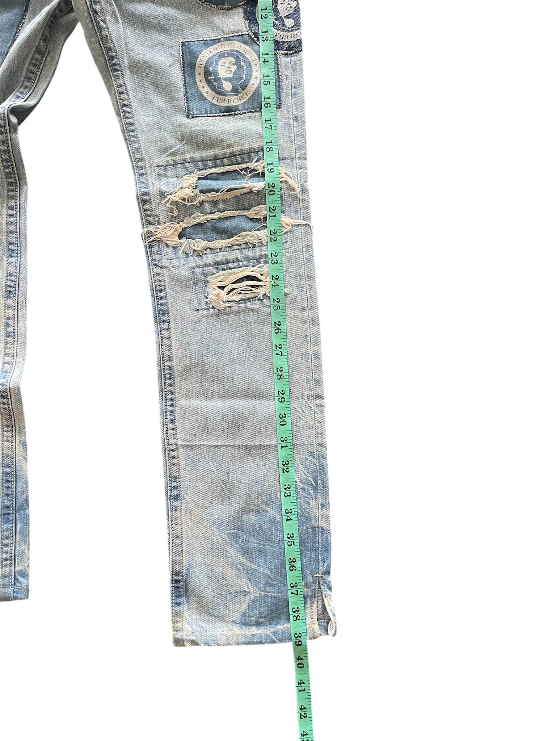 Hysteric Glamour × Le Grande Bleu (L.G.B.) Hysteric Glamour Patchwork Low Rise Baby Blue Reconstruck Size US 30 / EU 46 - 11 Thumbnail