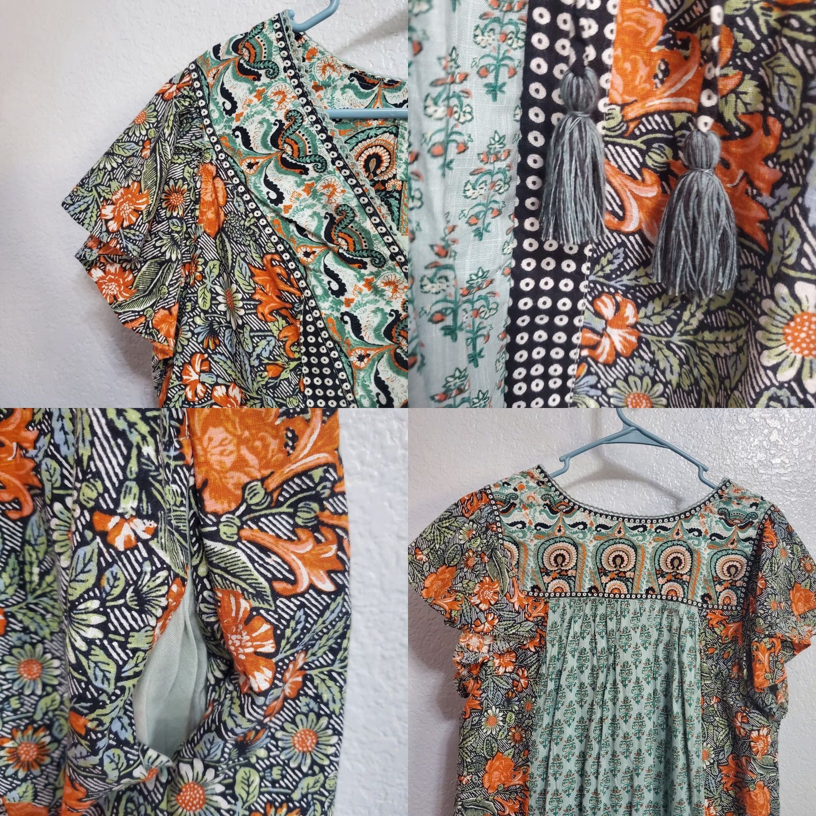 Anthropologie Anthropologie Dress Women Petite L Multicolor Floral Boho Pockets Astrid Tunic Size L / US 10 / IT 46 - 8 Thumbnail
