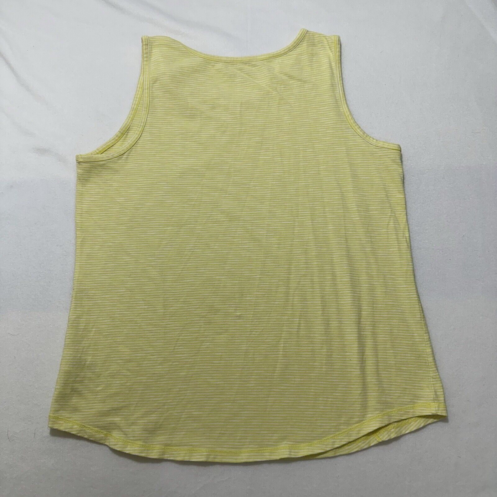 Other Talbots Hello Saturday Large Yellow Stripe Pullover Tank Top Size L / US 10 / IT 46 - 10 Thumbnail