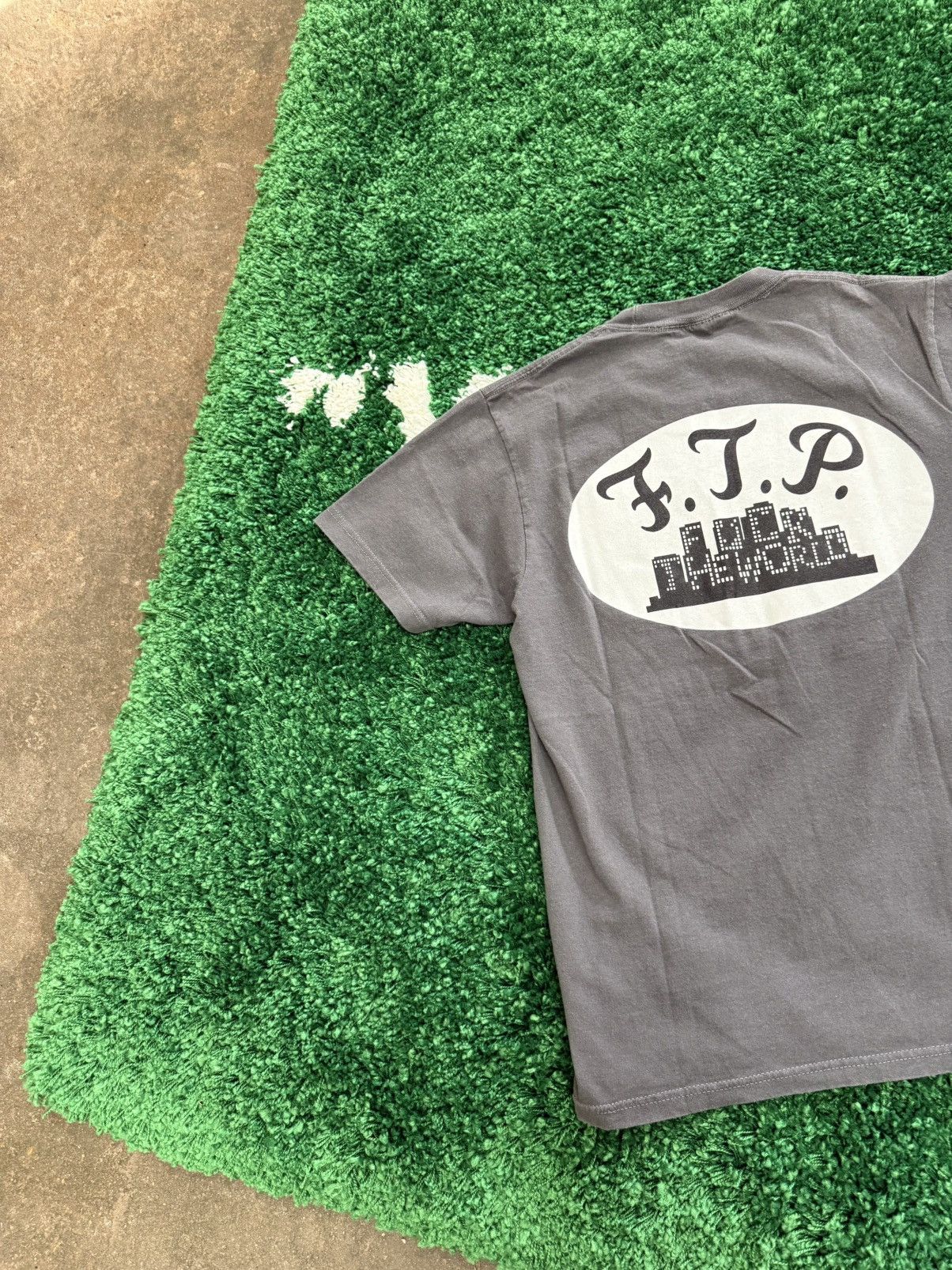 Fuck The Population FTP Fuck The World Skyline Logo Tee Grey Sz. Medium Size US M / EU 48-50 / 2 - 2 Thumbnail