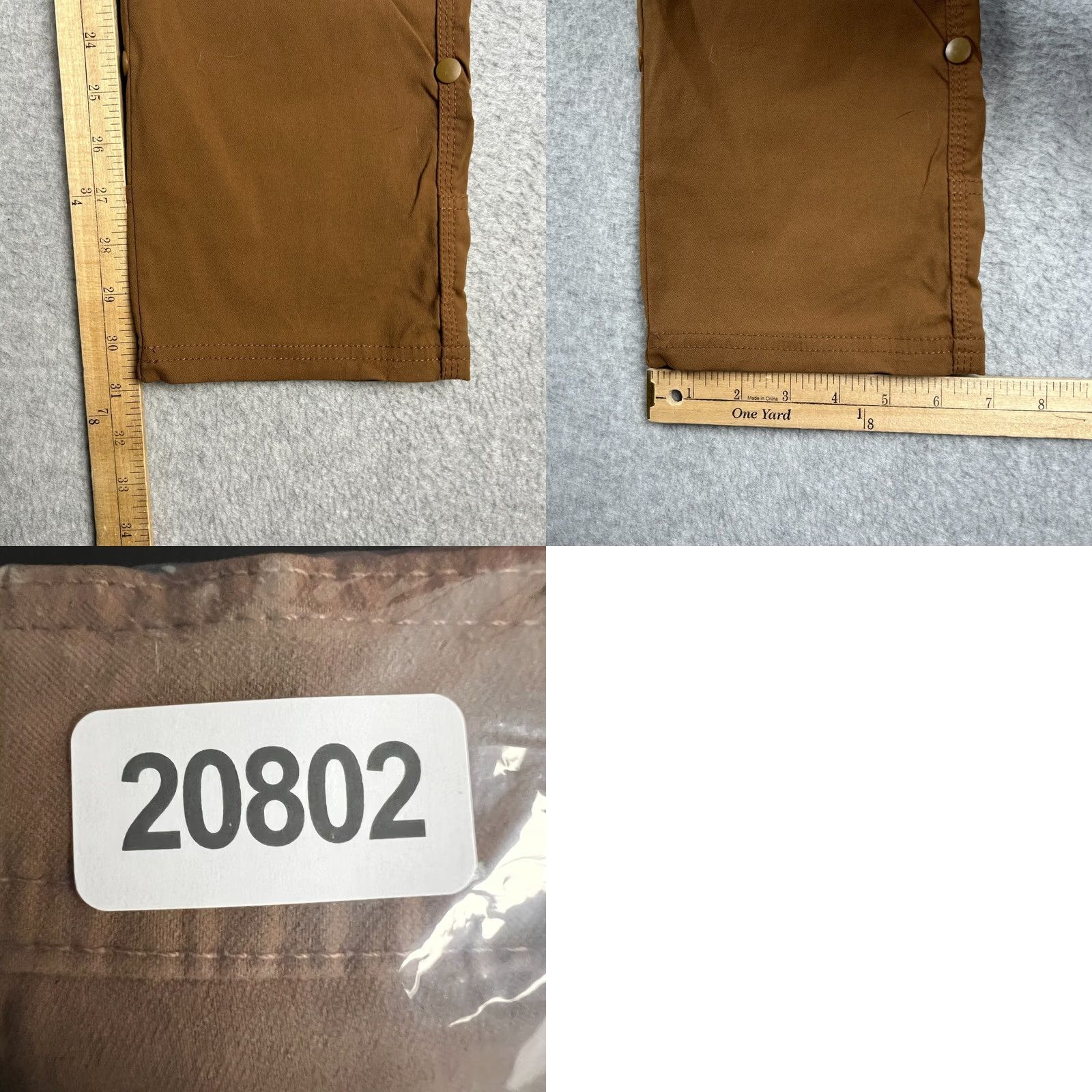 Prana prAna Stretch Zion II Straight Pants Hiking Belt Roll Snap Up 28x32 Mens Beige Size US 28 / EU 44 - 8 Thumbnail