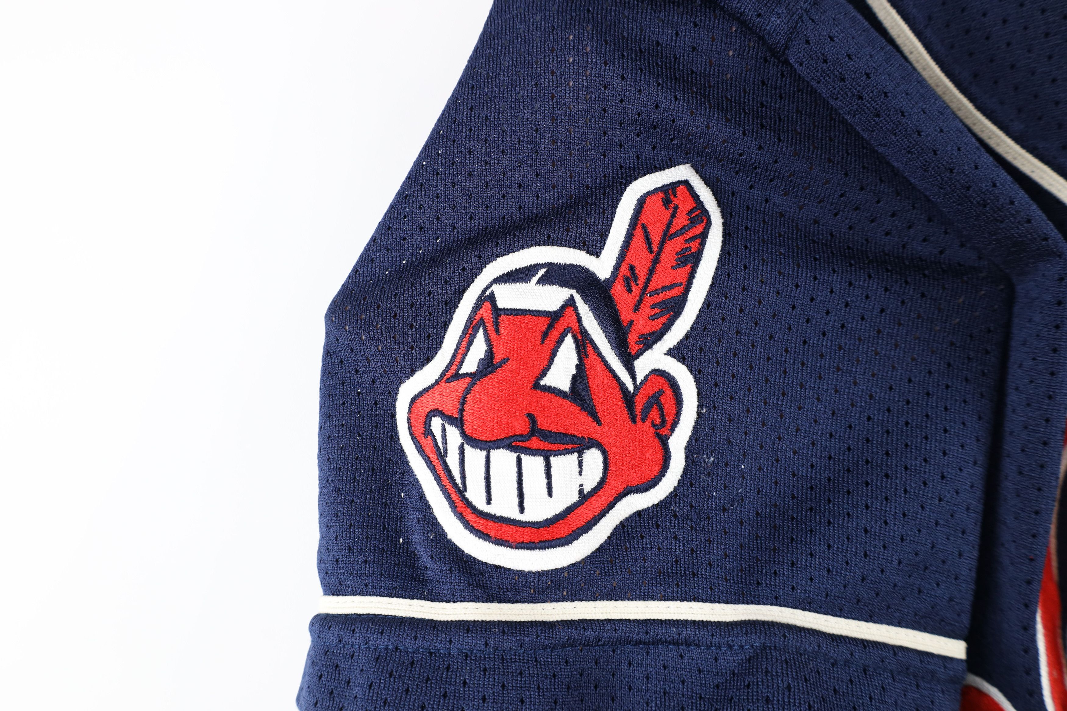 Mizuno × Vintage Vintage 90s Mizuno Cleveland Indians Baseball Jersey Blue #9 Size US S / EU 44-46 / 1 - 5 Thumbnail