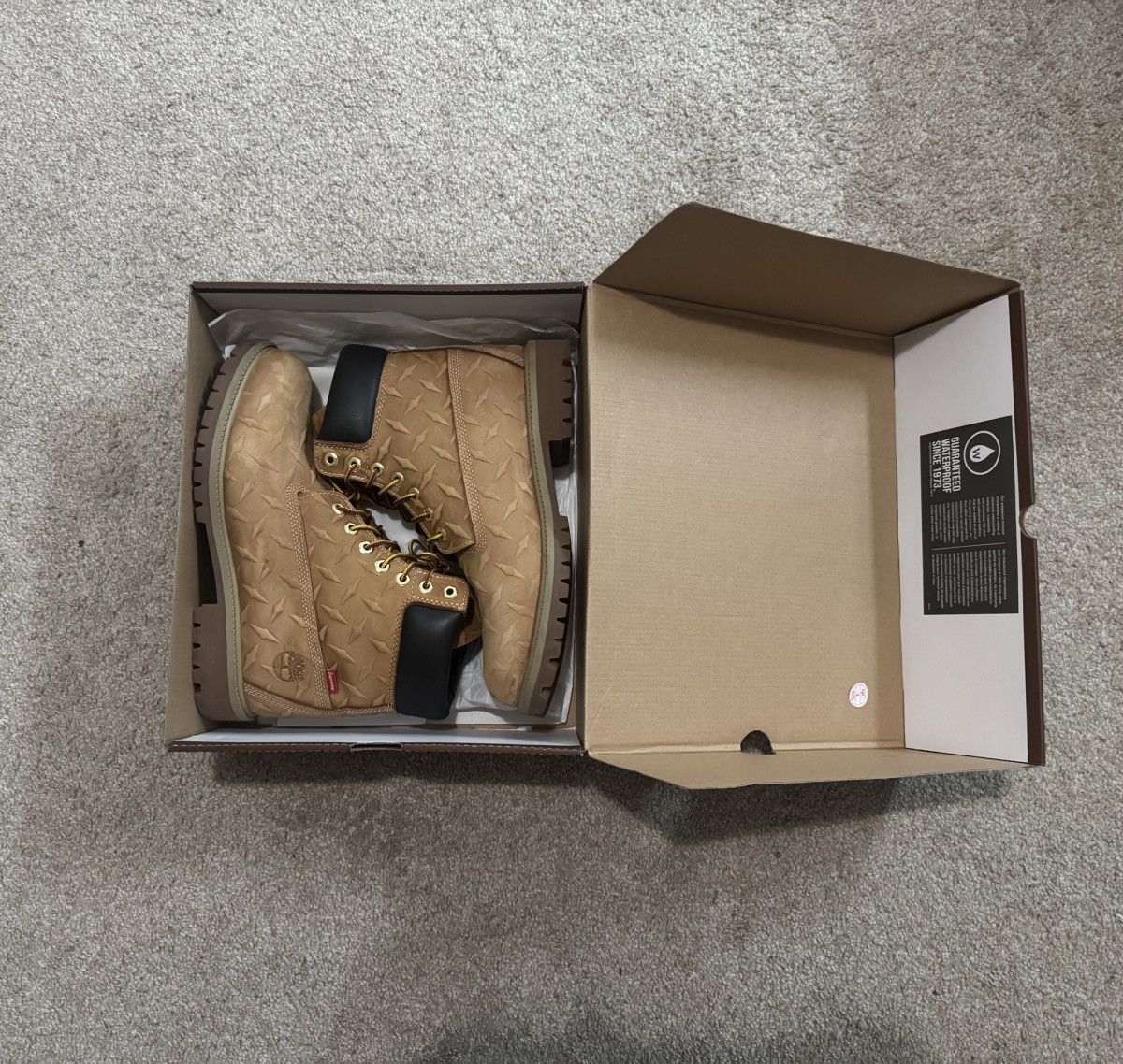 Supreme Supreme “Diamond Plate” Timberland Boots Size US 10 / EU 43 - 6 Thumbnail