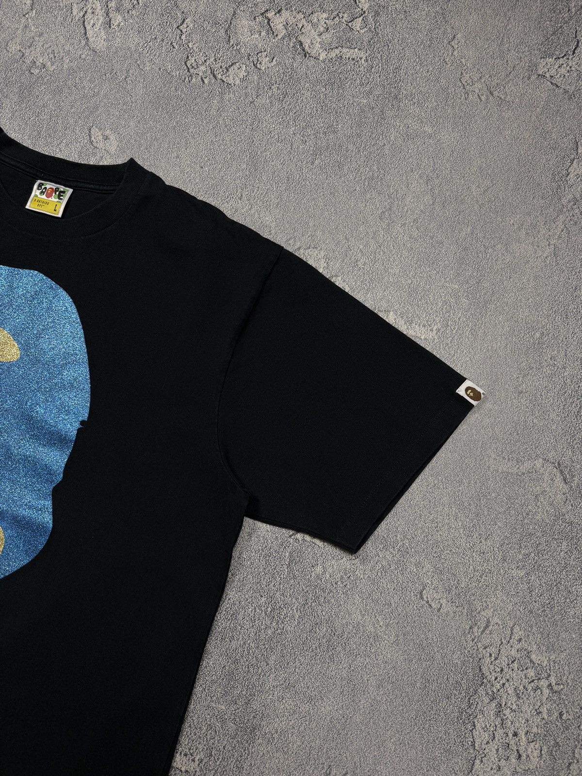 Bape BAPE OG Sparkle Face Tee Black Streetwear Size US L / EU 52-54 / 3 - 4 Thumbnail