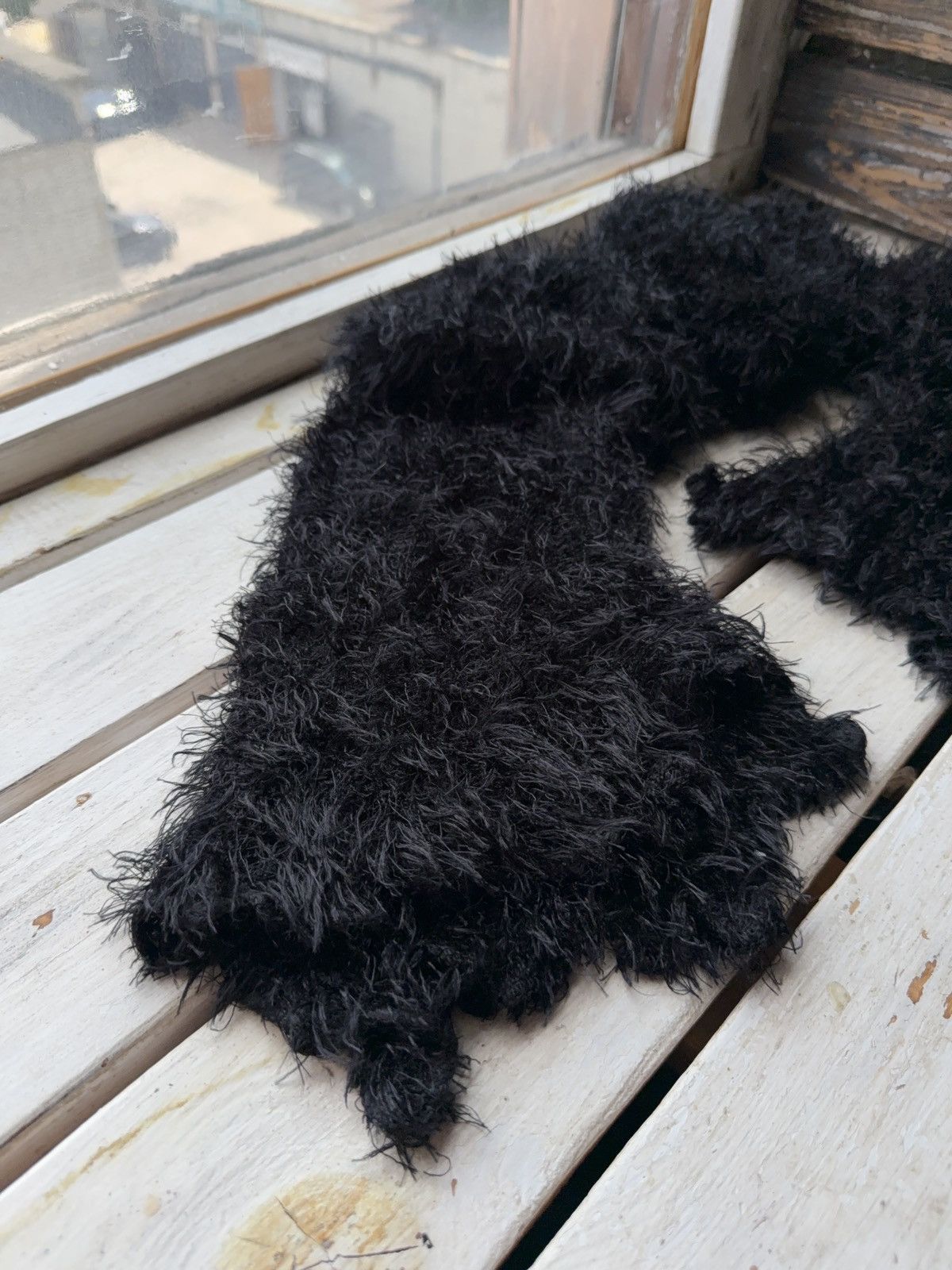 Japanese Brand × Vintage Avant Garde japanese fuzzy mohair Opium scarf vintage y2k Size ONE SIZE - 2 Thumbnail