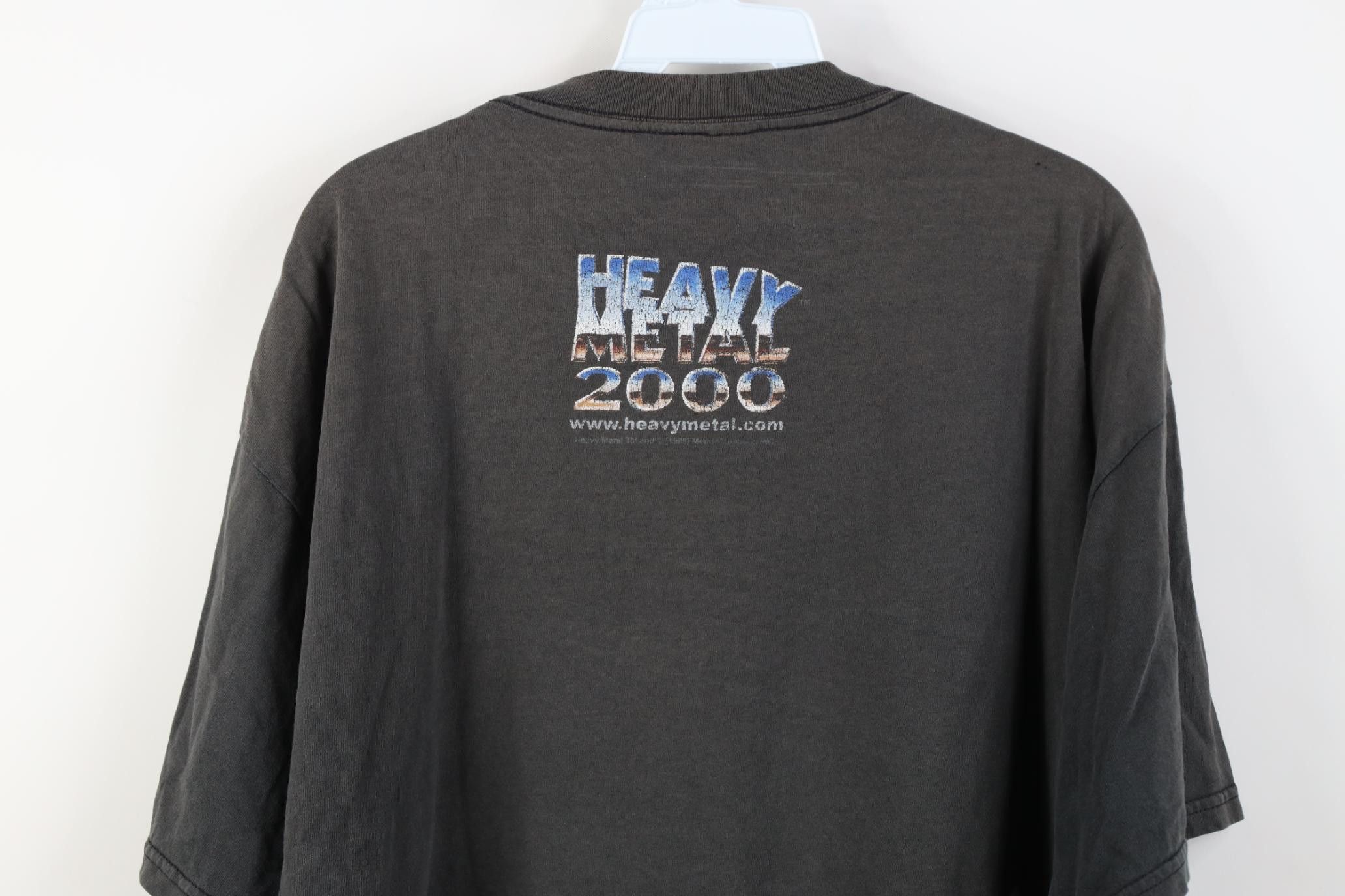 Vintage Vintage 90s Winterland Metal 2000 Movie Comic T-Shirt Black Size US XL / EU 56 / 4 - 17 Thumbnail