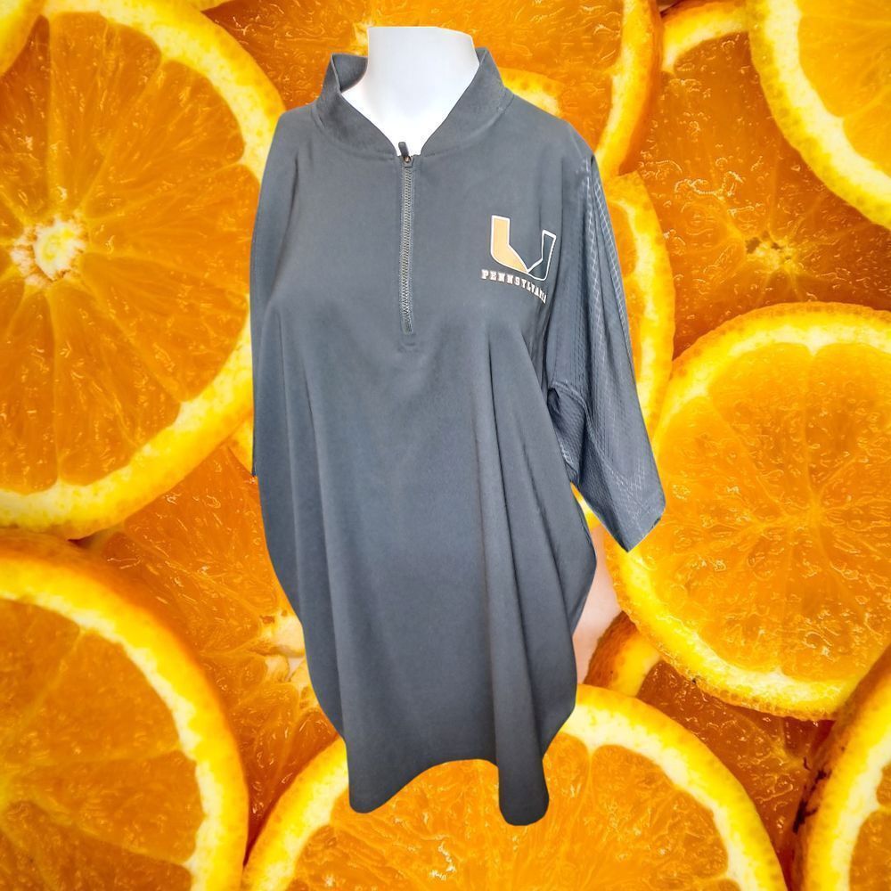 New Era New Era U Penn Half Zip Athletic Performance Shirt Golf Casu Size US XL / EU 56 / 4 - 1 Thumbnail