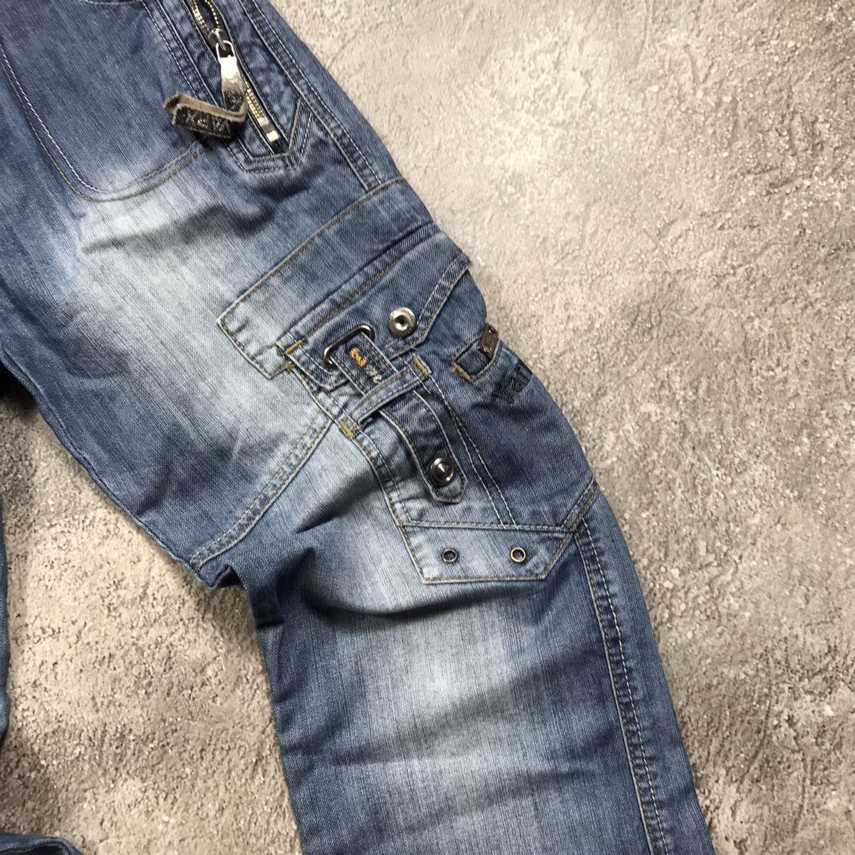 If Six Was Nine vintage y2k denim japan jeans distressed flared 90s Size 27" / US 4 / IT 40 - 4 Thumbnail