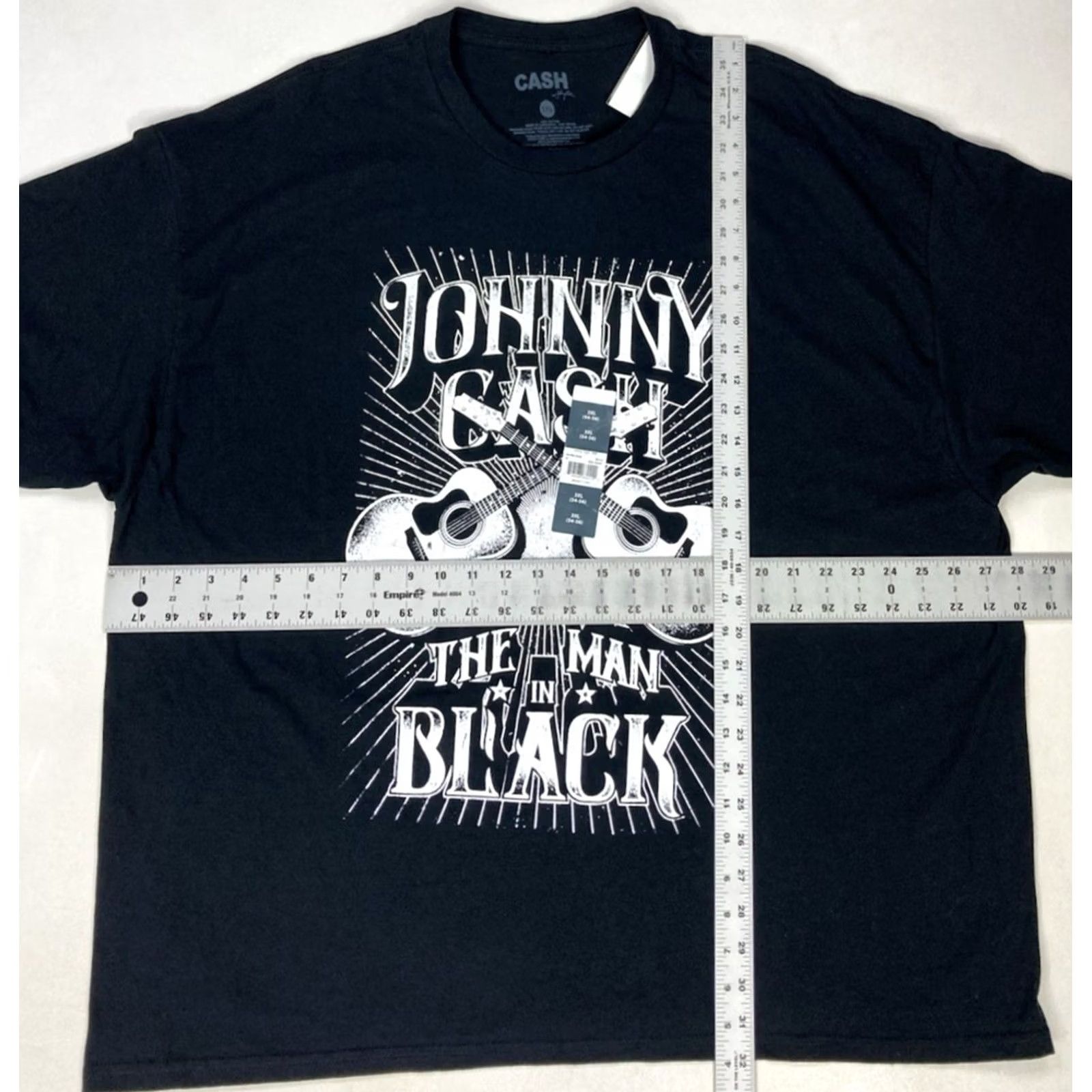 Vintage VINTAGE Johnny Cash The Man In Black Graphic T-shirt Men 3XL Black Short Sleeve Music Shirt Size US XXL / EU 58 / 5 - 5 Thumbnail