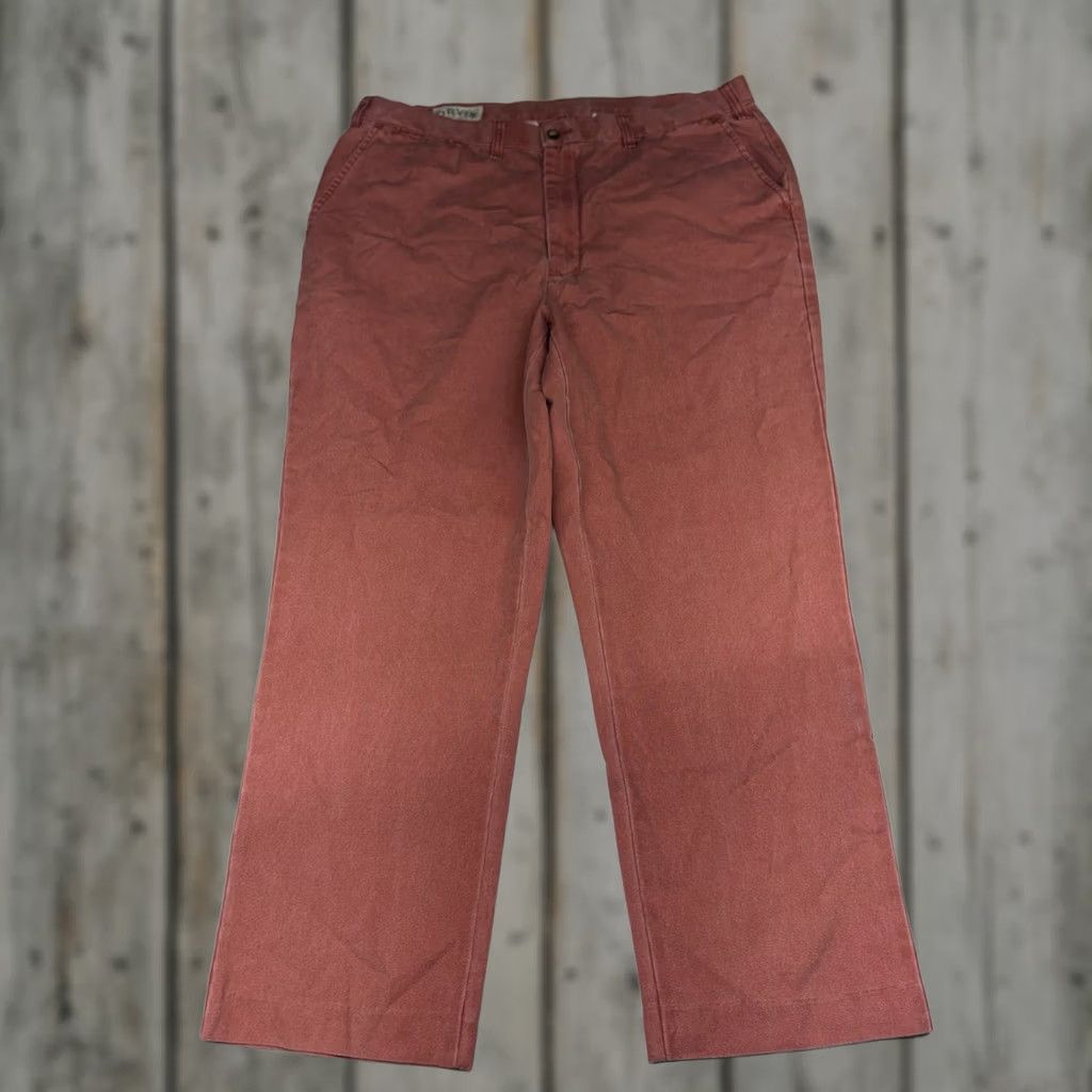 Orvis Orvis Pants Lightweight Cotton Flat Front Casual Chinos Preppy Salmon Mens 40x30 Size US 40 / EU 56 - 1 Thumbnail