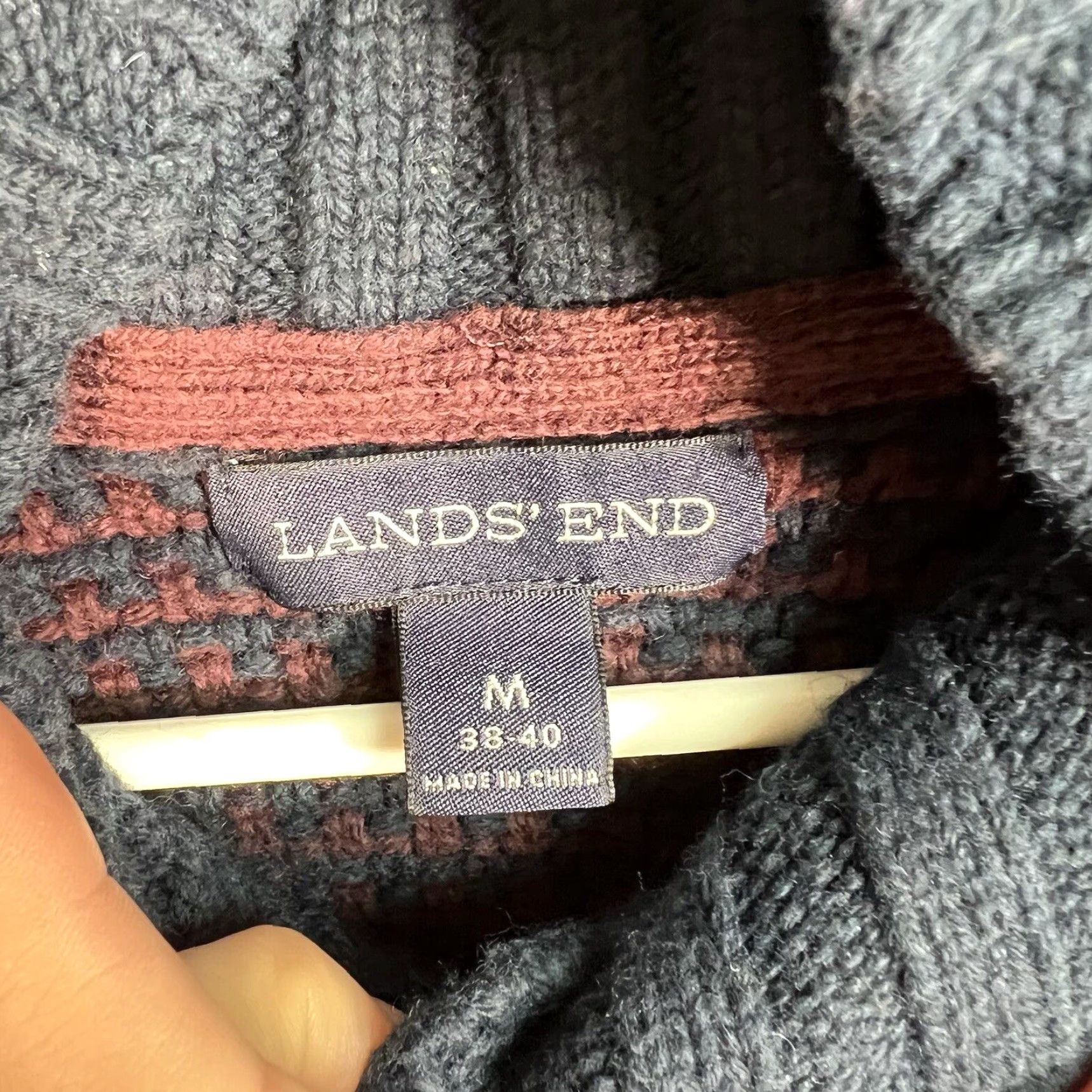 Lands' End VINTAGE Lands' End Knit Sweater Mens Size US M / EU 48-50 / 2 - 4 Thumbnail