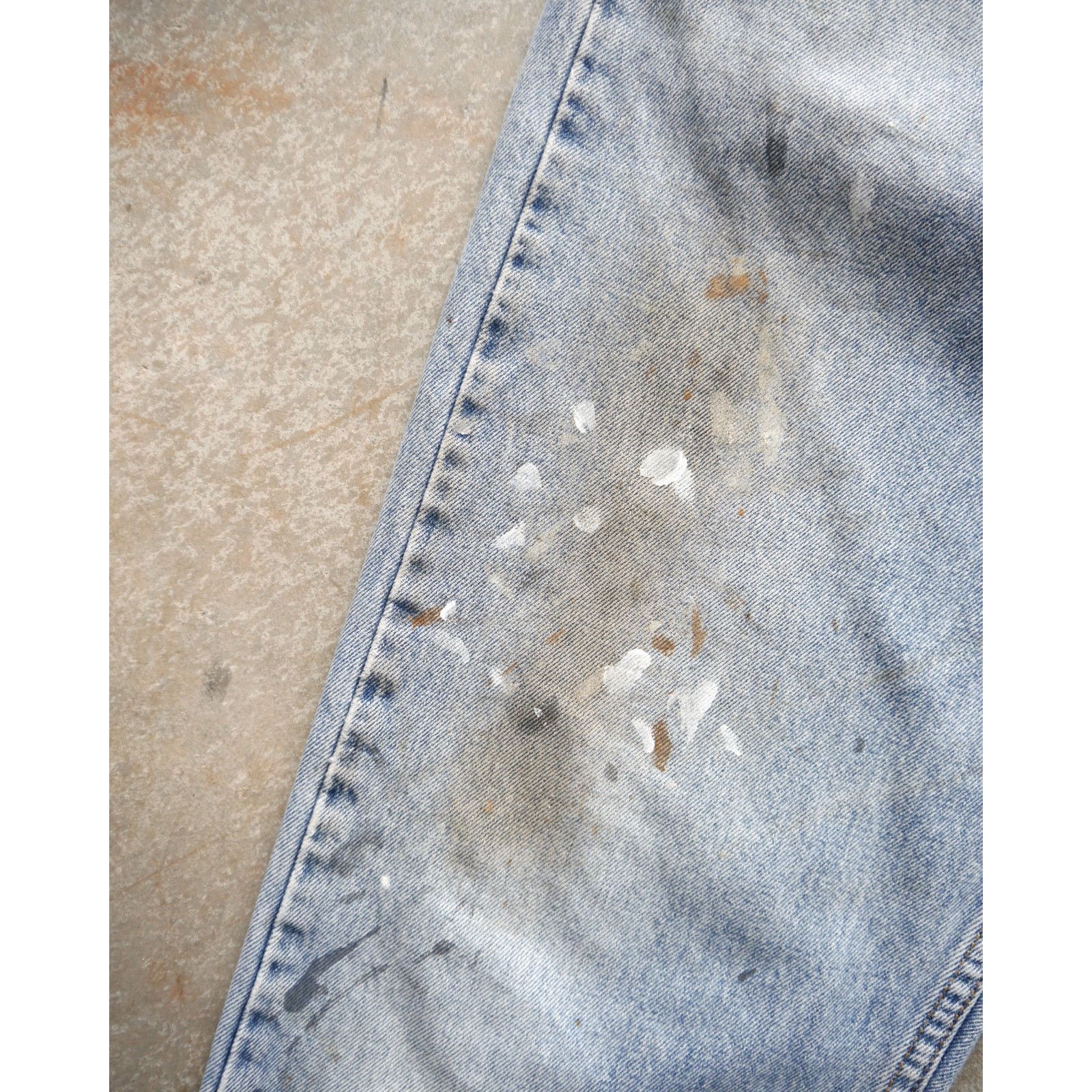 Levi's × Vintage Vintage 90s Levi’s 505 Light Wash Painter Jeans Size US 36 / EU 52 - 2 Thumbnail