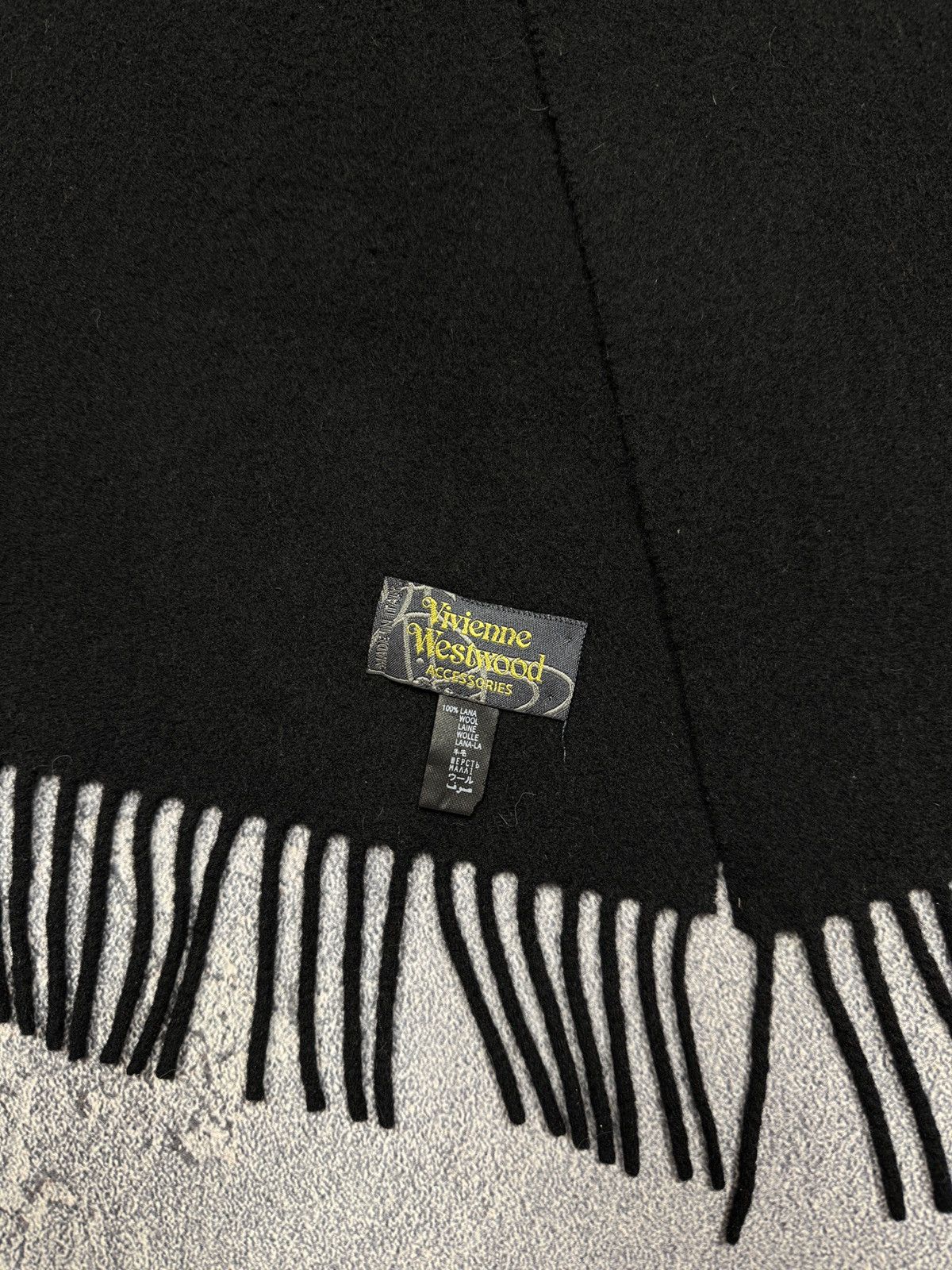 Vivienne Westwood Vivienne Westwood wool scarf big logo Size ONE SIZE - 4 Thumbnail