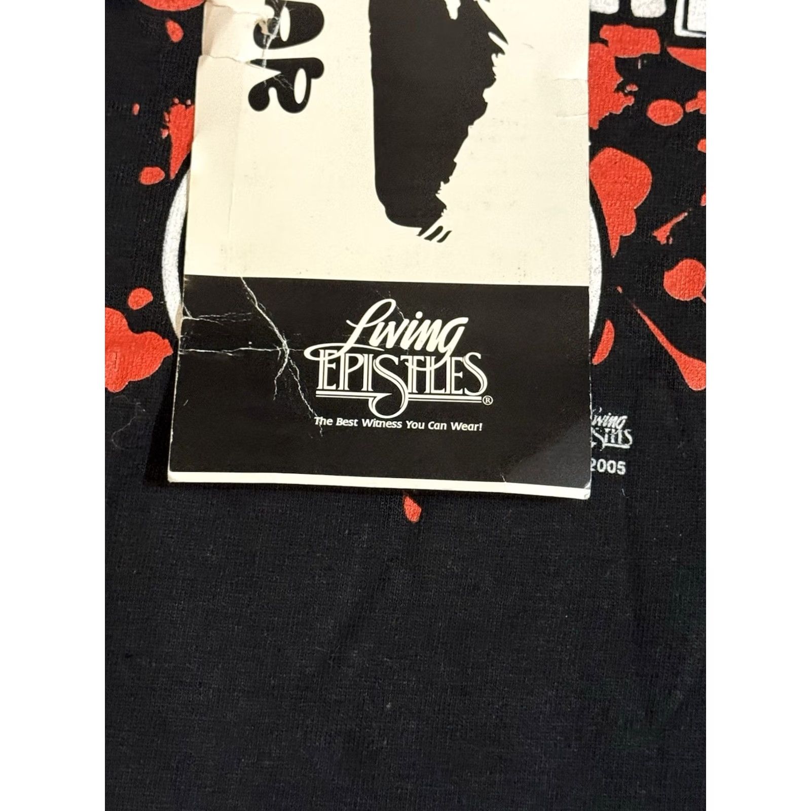 Delta VINTAGE Living Epistles Jesus Jeezus Freek Tee DEADSTOCK Y2K NWT Sz XL 2005 Size US XL / EU 56 / 4 - 6 Thumbnail