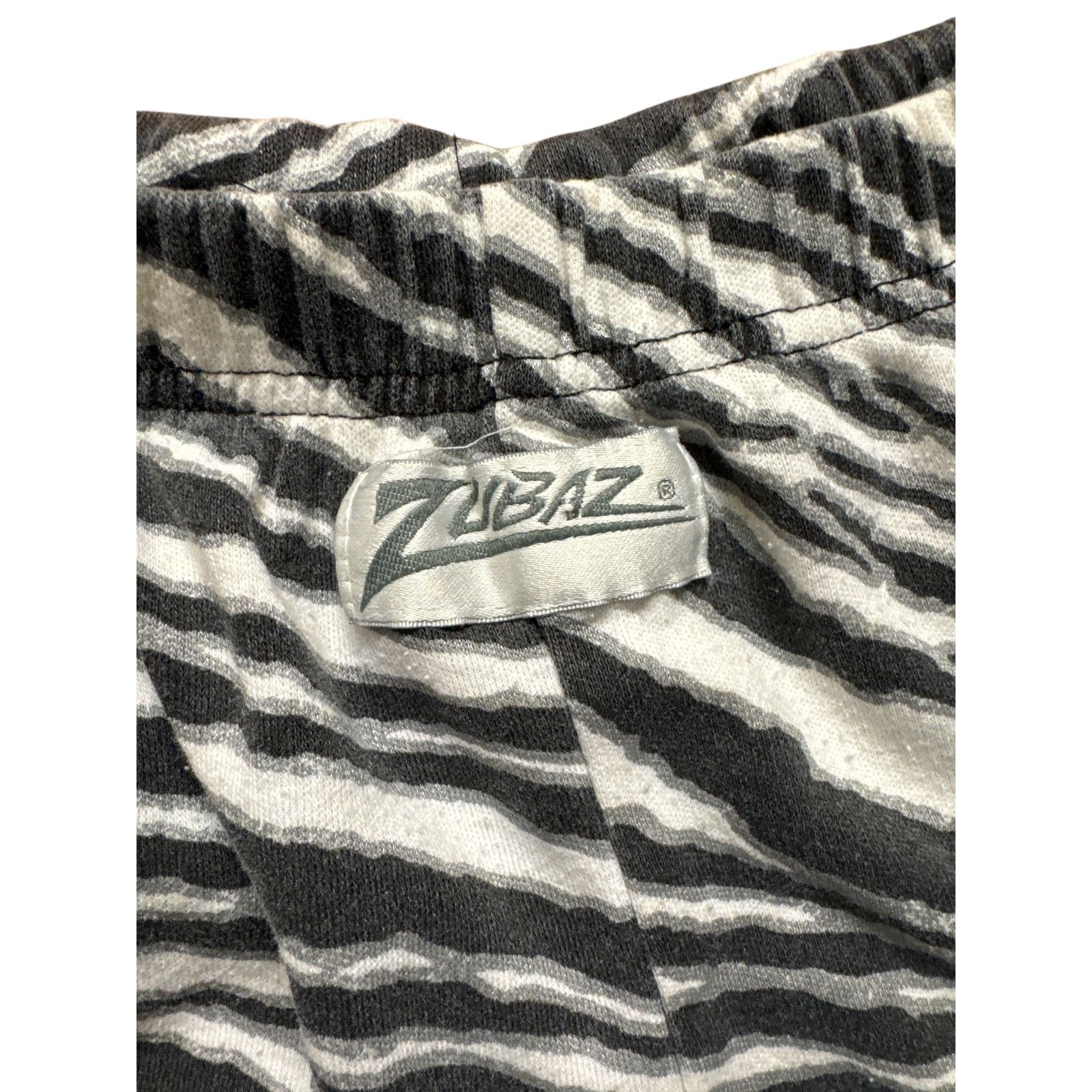 Zubaz Zubaz - NFL Raiders Zebra Stripe Sweatpants USA Made Vintage Size US 35 - 5 Thumbnail