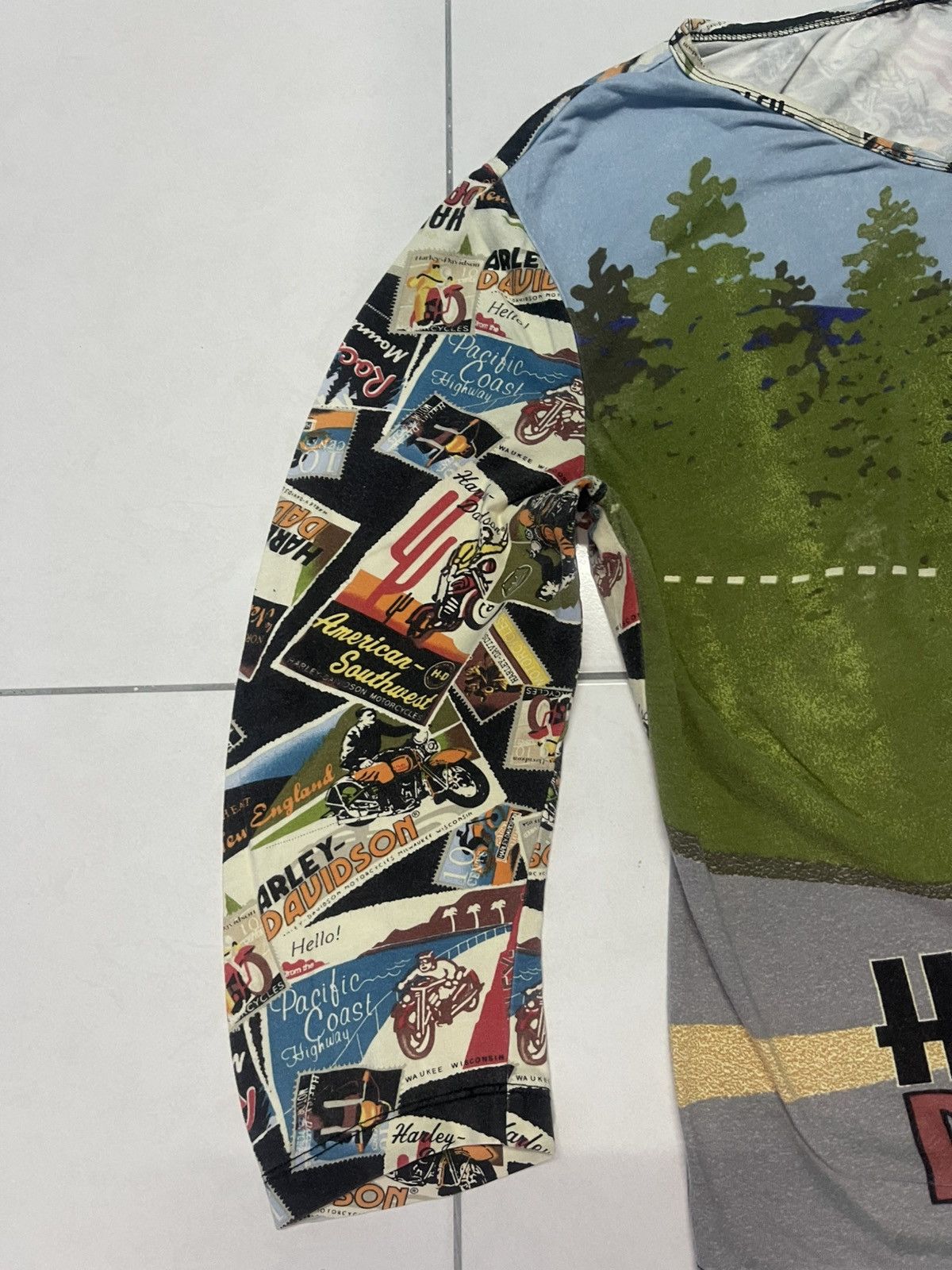 Harley Davidson × Vintage 🔥HOT🔥VINTAGE HARLEY DAVIDSON FULL PRINT VERY RARE Size M / US 6-8 / IT 42-44 - 6 Thumbnail