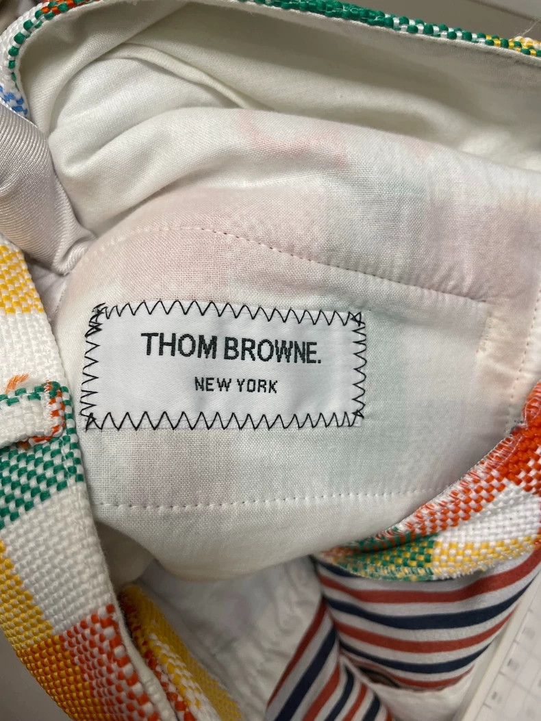 Thom Browne Thom Browne Colorful checked cotton shorts Size US 40 / EU 56 - 8 Thumbnail