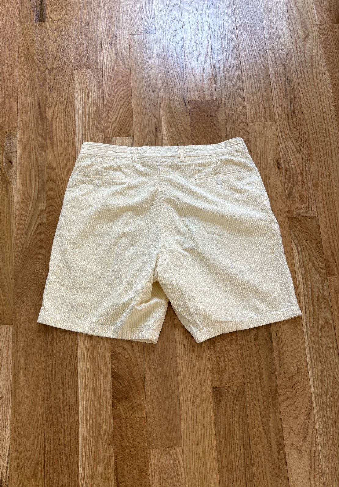 Peter Millar Peter Millar Vintage 90s Pleated Seersucker Golf Shorts 38 Size US 38 / EU 54 - 2 Thumbnail