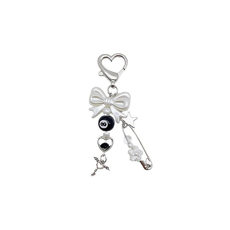 Japanese Brand × Vintage 8 ball beaded butterfly keychain Size ONE SIZE - 3 Thumbnail
