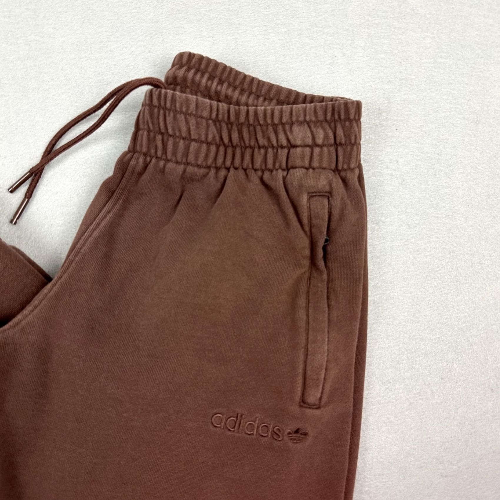 Adidas Adidas Pants Men Medium Brown Trefoil Area 33 Sweatpants Pockets M Regular Cotton Fleece Sweatpants Casual Sports Pockets Mens Size US 31 - 2 Thumbnail