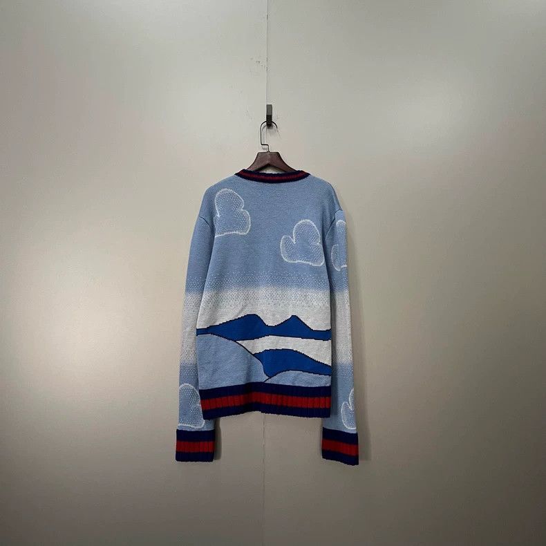 Gucci Gucci Landscape printed knitted sweater 2502-Nextarrow Size US S / EU 44-46 / 1 - 3 Thumbnail