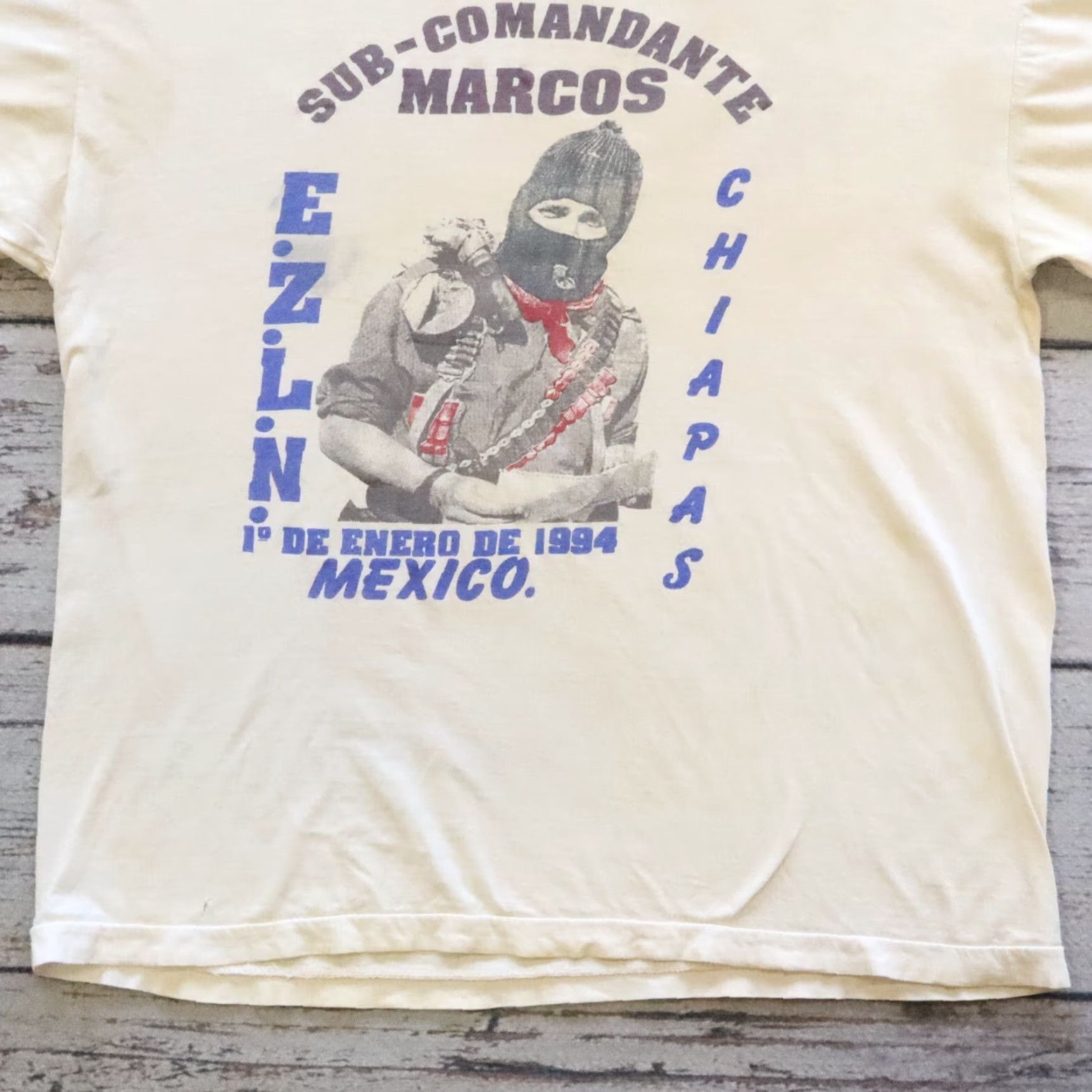Vintage VINTAGE EZLN Sub-Comandante Marcos Chiapas Mexico Photo Tshirt Size US XXL / EU 58 / 5 - 3 Thumbnail