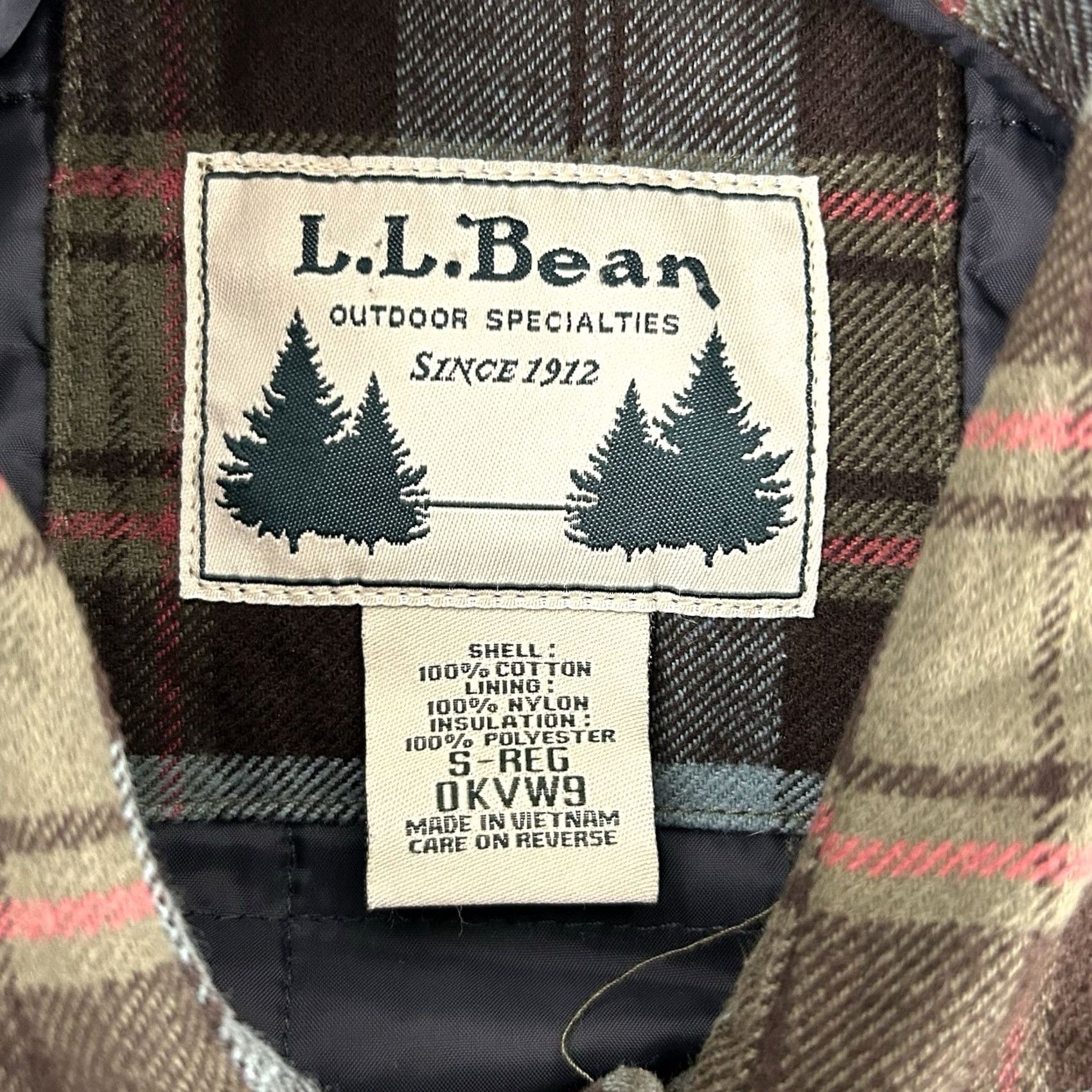 Vintage LL Bean Quilted Lined Flannel Jacket Heavy Plaid Outdoor Men Small Shacket Size US S / EU 44-46 / 1 - 3 Thumbnail
