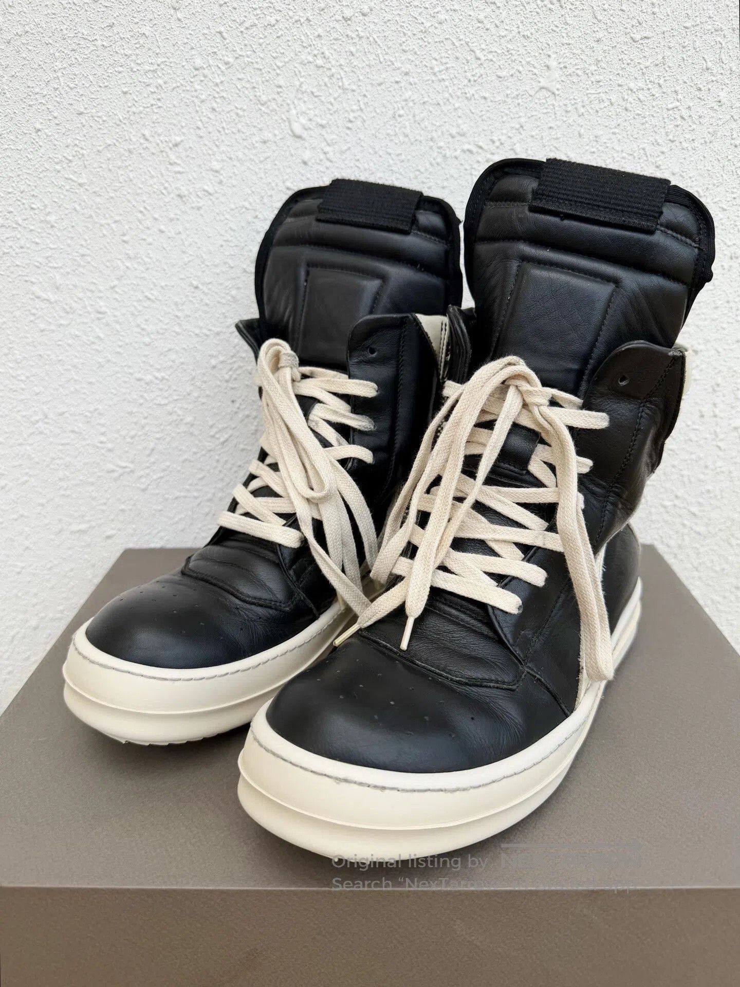 Rick Owens Rick Owens Women's Black White High-Top. Size US 5 / IT 35 - 4 Thumbnail