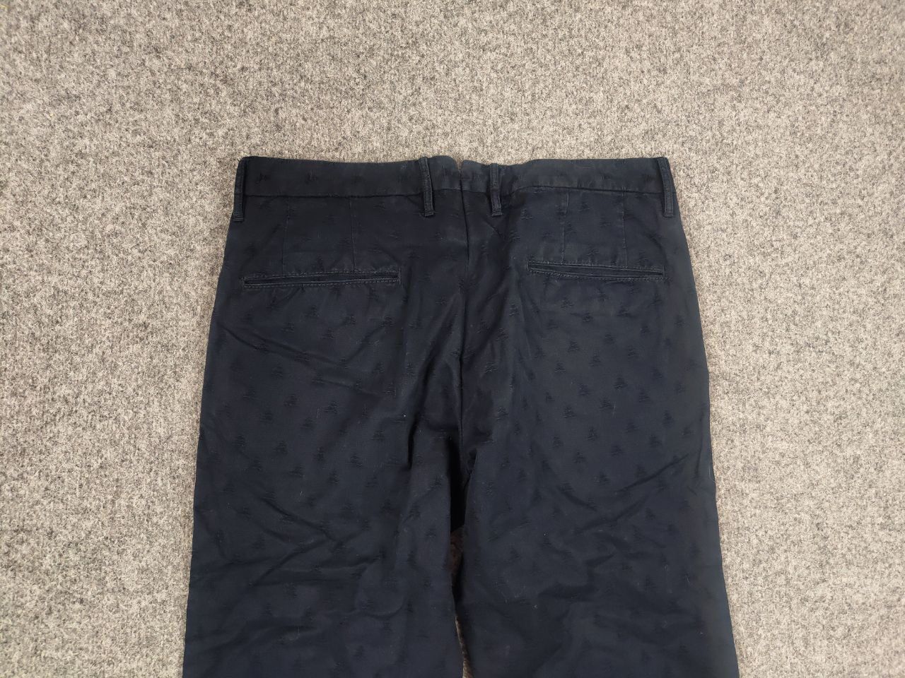 Incotex Incotex Slowear Blue Textured print Trouser chino Pants Size US 32 / EU 48 - 6 Thumbnail
