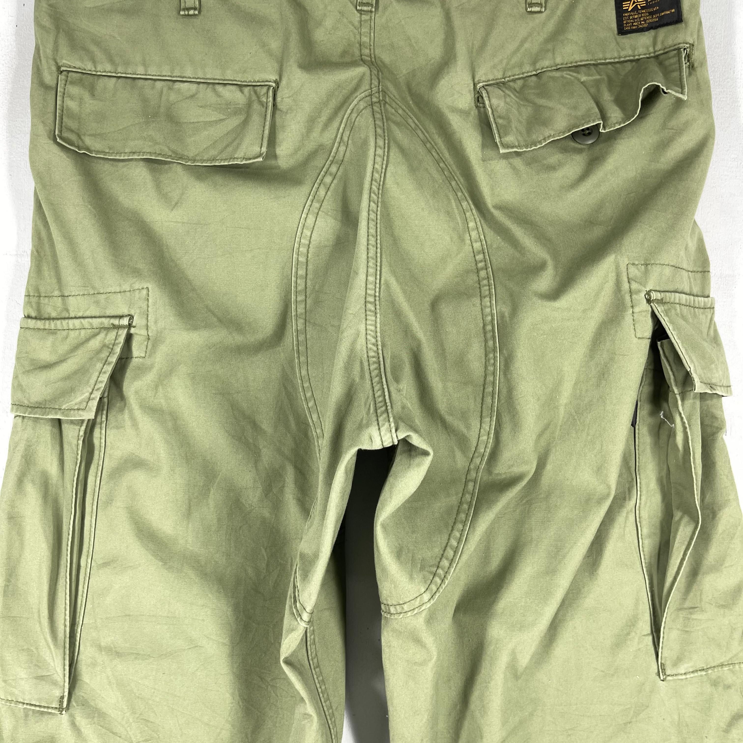 Alpha Industries × Vintage Vintage Alpha Industries Parachute Baggy Style Cargo Pant Size US 35 - 14 Thumbnail