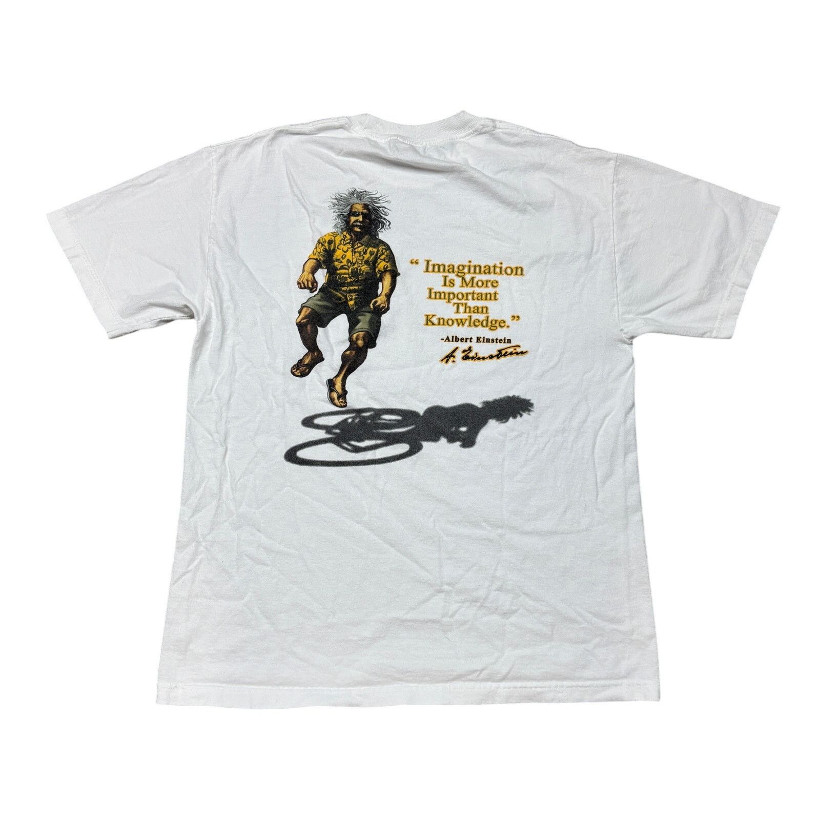 Vintage VTG Albert Einstein Imagination More Important Shirt Large Size US L / EU 52-54 / 3 - 1 Thumbnail