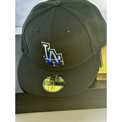 New Era Los Angeles Dodgers Gradient Pack Black 59FIFTY Hat Club 7 5 Size ONE SIZE - 5 Thumbnail