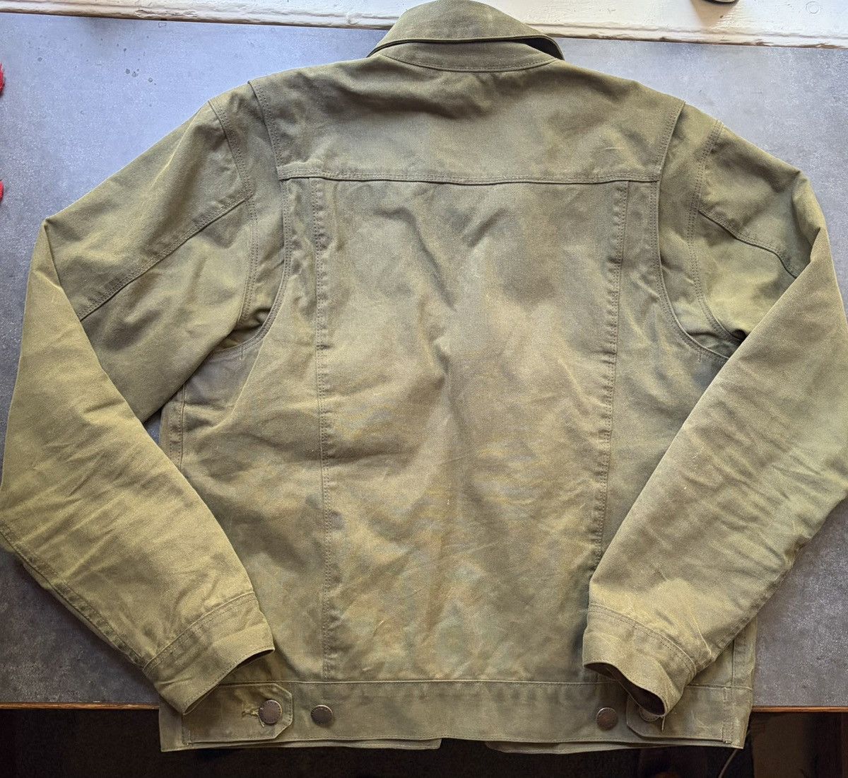 Freenote Cloth Freenote Cloth Riders Jacket – Waxed Canvas Olive Size US S / EU 44-46 / 1 - 2 Thumbnail