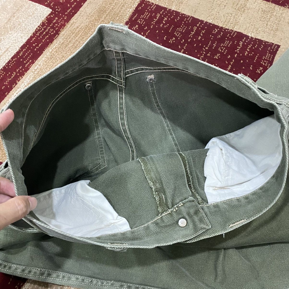 Vans Vans Vintage 90s Baggy Loose Fit Denim Jeans Olive Green Size US 31 - 14 Thumbnail