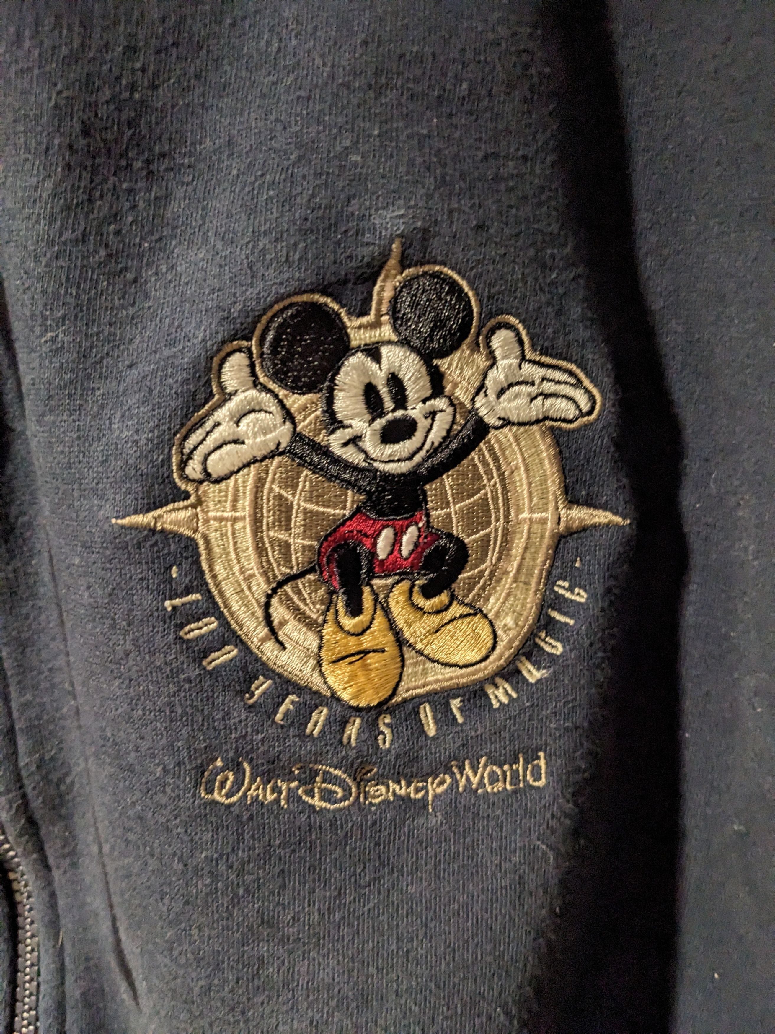 Disney × Vintage Vintage Y2K Mickey Mouse Disney 2XL Full Zip Hoodie Size XXL / US 16-18 / IT 52-54 - 2 Thumbnail