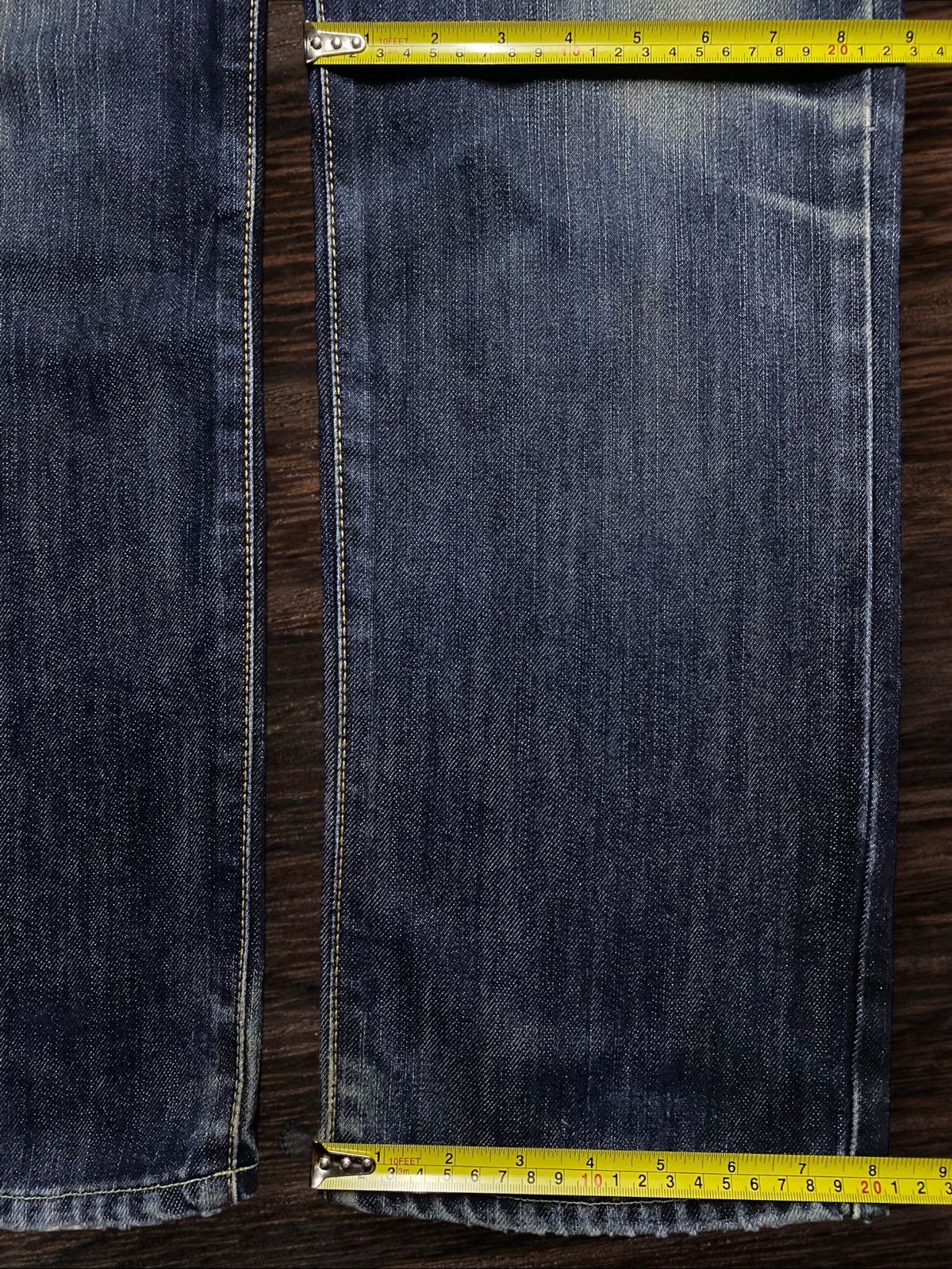 Edwin Vintage Japanese Brand Edwin 402 Fade DistressedLoose Jeans Size US 35 - 15 Thumbnail