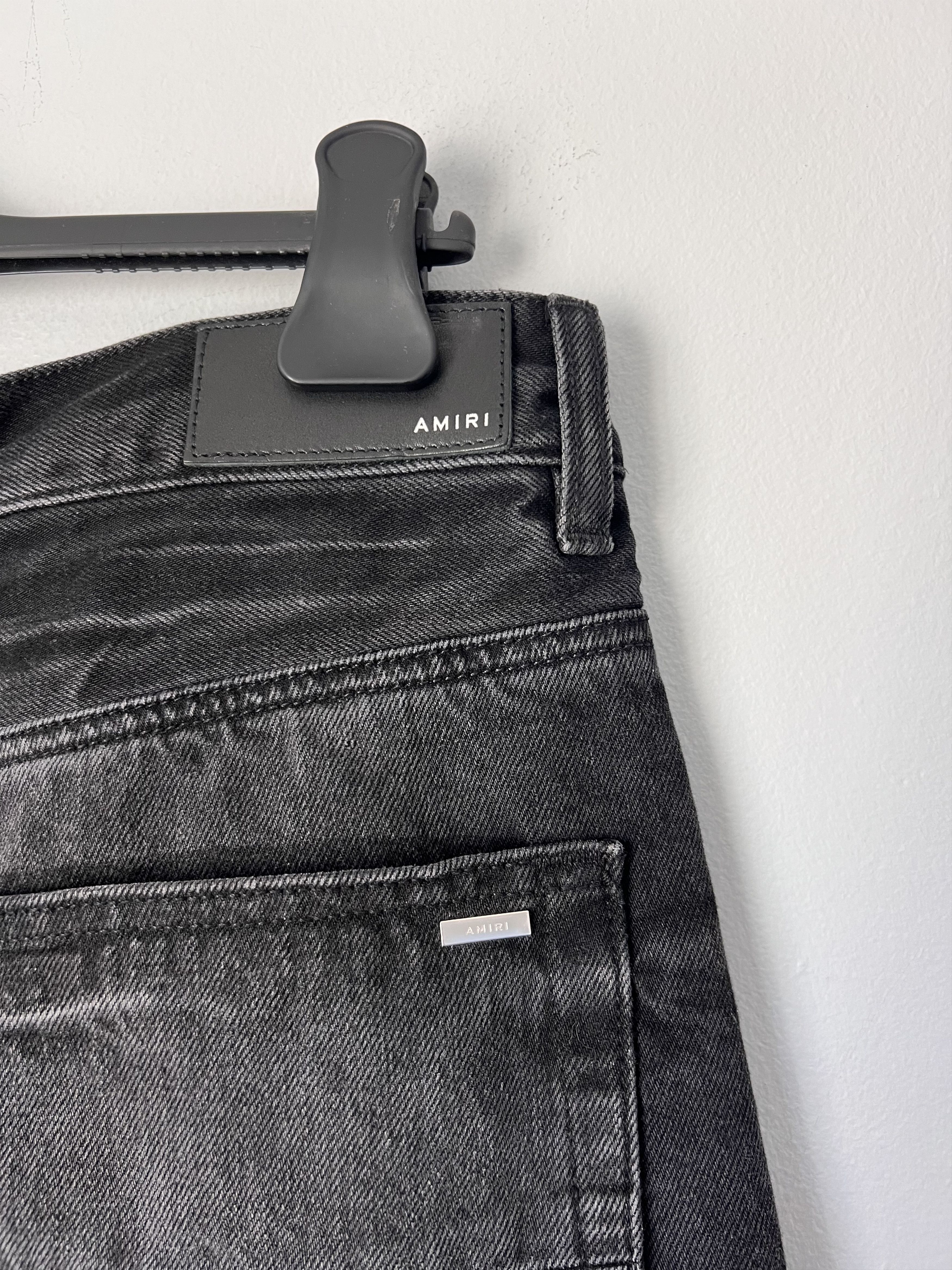 Amiri Amiri Release Hem Straight Leg Jeans in Black Size US 32 / EU 48 - 7 Thumbnail
