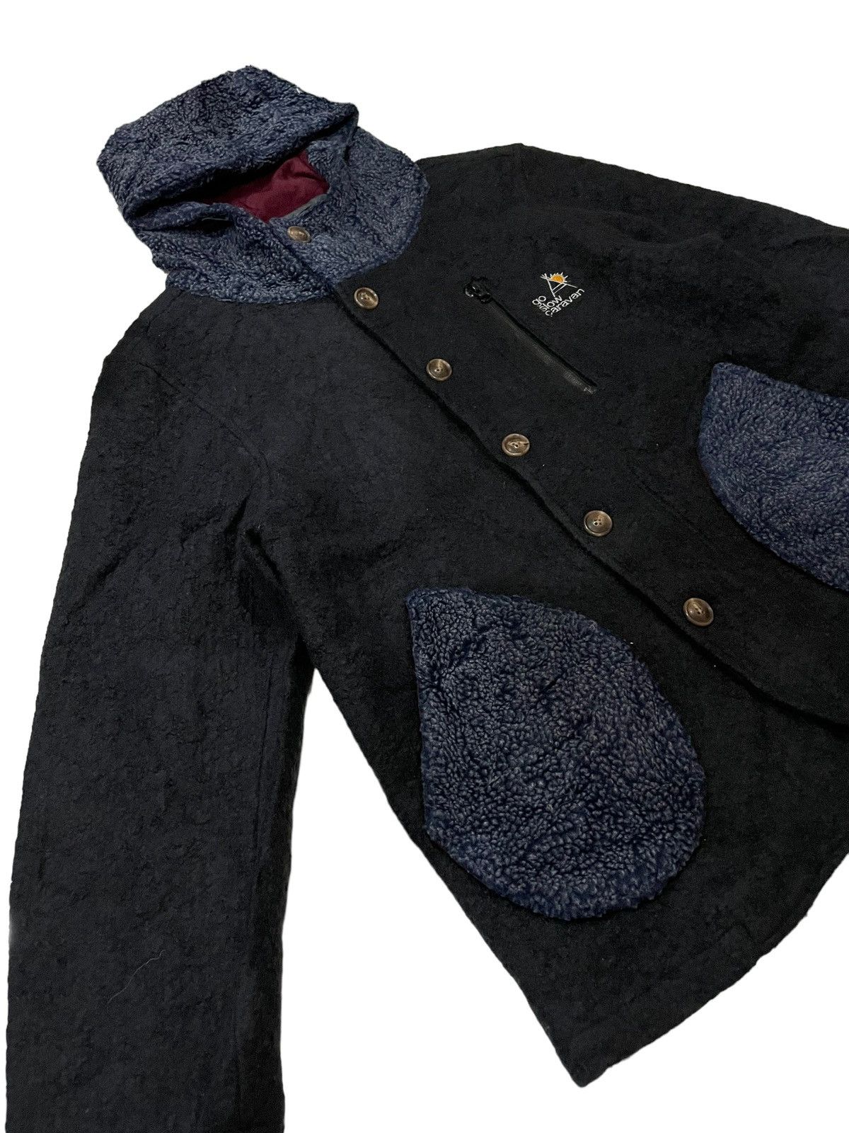 go slow caravan Go Slow Caravan Faux Fleece Zip-up Hoodie Jacket Size US M / EU 48-50 / 2 - 4 Thumbnail