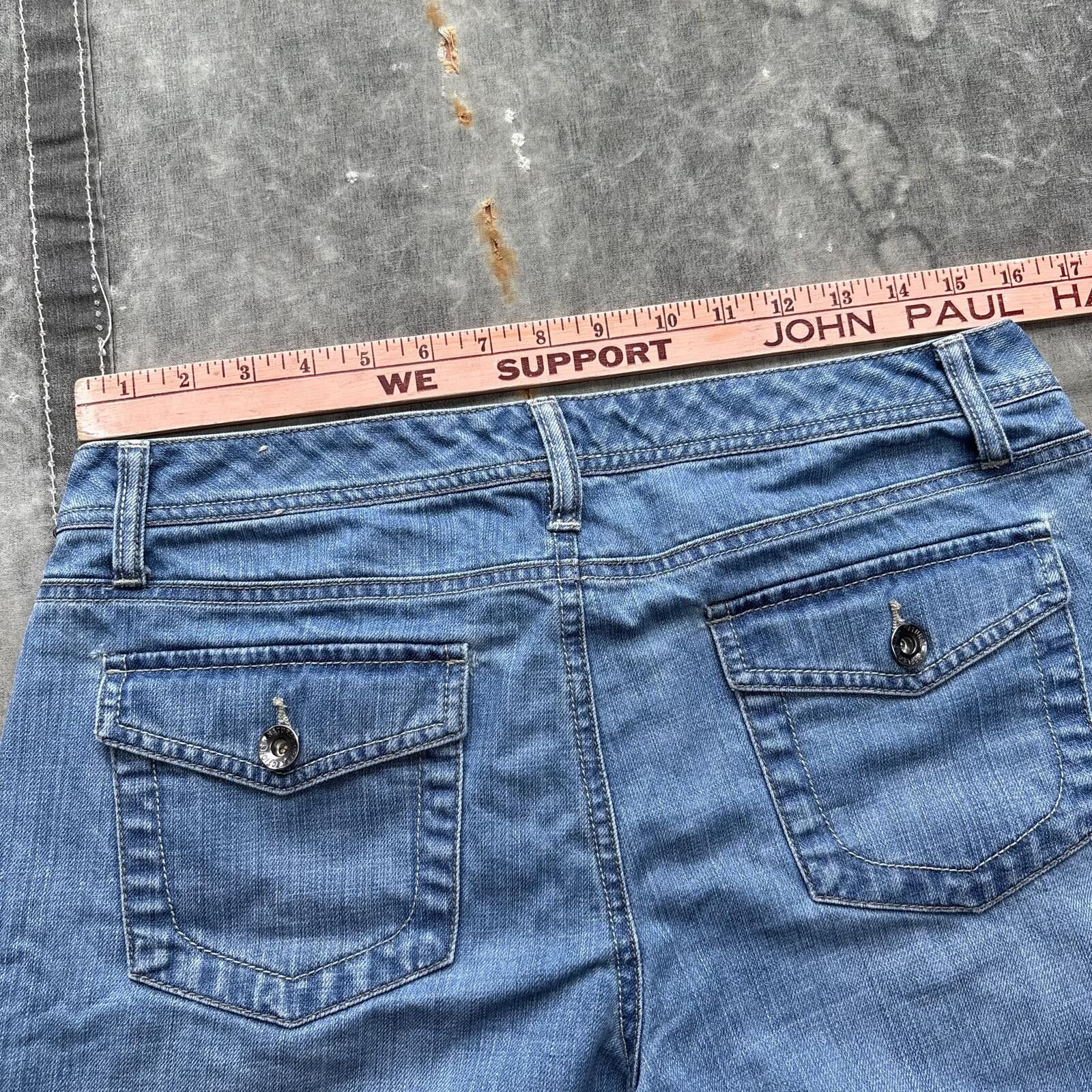 Vintage Vintage Y2K Indie Skater Grunge Blue Denim Shorts Jorts Size 30" / US 8 / IT 44 - 4 Thumbnail