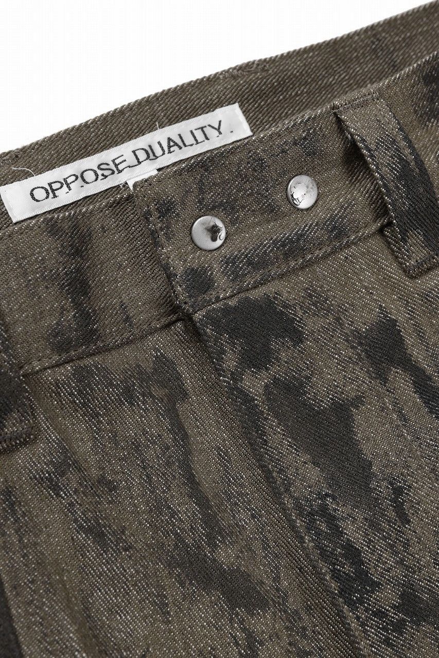 Japanese Brand OPPOSE DUALITY 10 POCKET PANEL DENIM TROUSERS (DIRT GREEN) Size US 32 / EU 48 - 8 Thumbnail