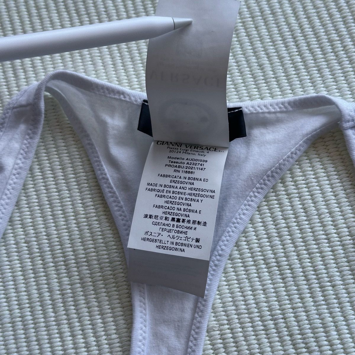 Versace Versace White Scoop Greca Sports Bra Size M / US 6-8 / IT 42-44 - 4 Thumbnail