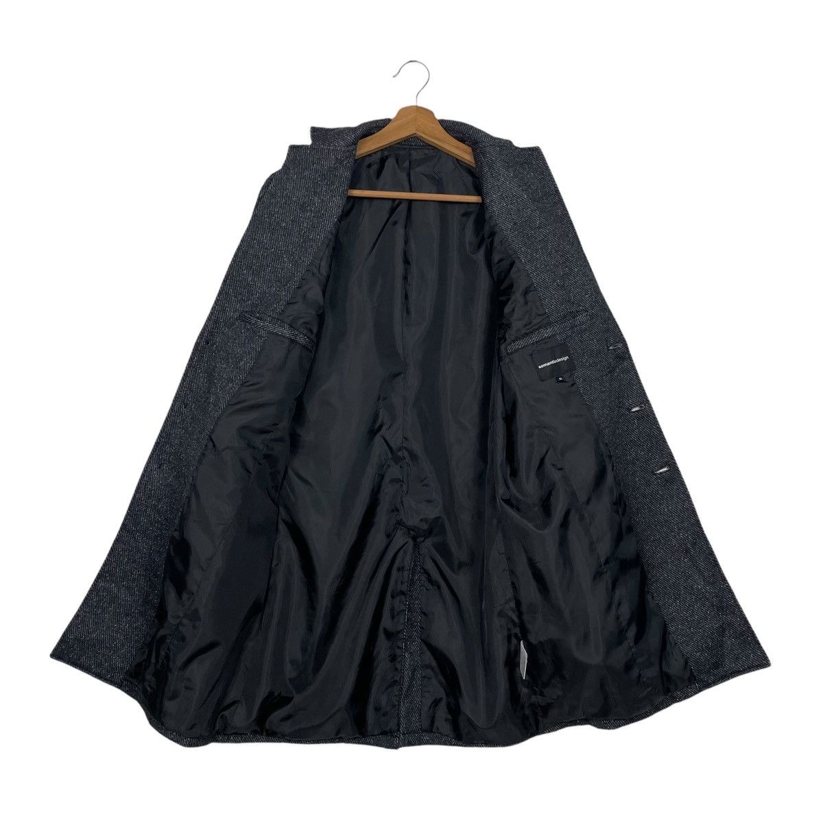 semanticdesign Semantic Design Textured Long Jacket Size US M / EU 48-50 / 2 - 11 Thumbnail