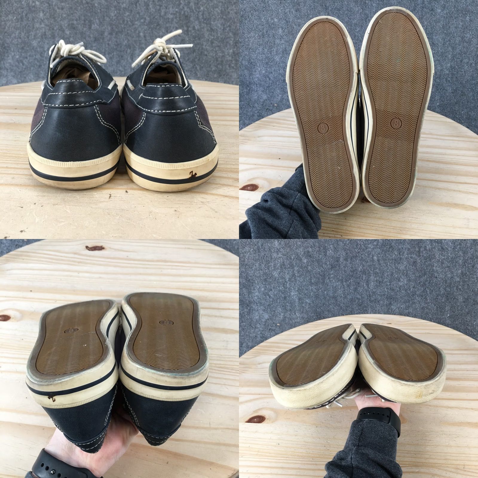 Gap Gap Mens Boat Shoe Blue Canvas Lace Up Low Top Casual Comfort Round Toe Flats Size US M / EU 48-50 / 2 - 9 Thumbnail